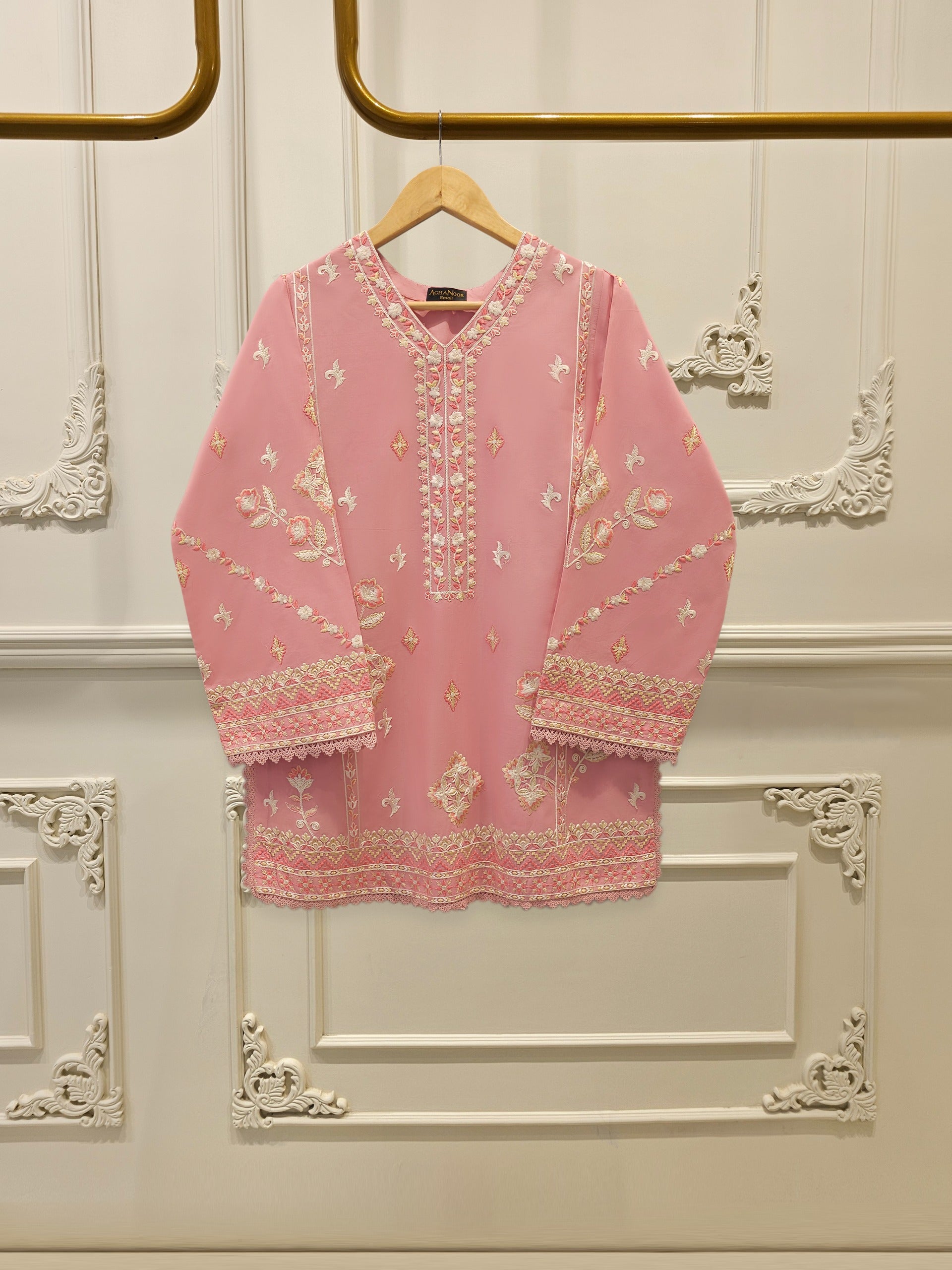 2 Piece - Embroidered Cambric Suit S112445