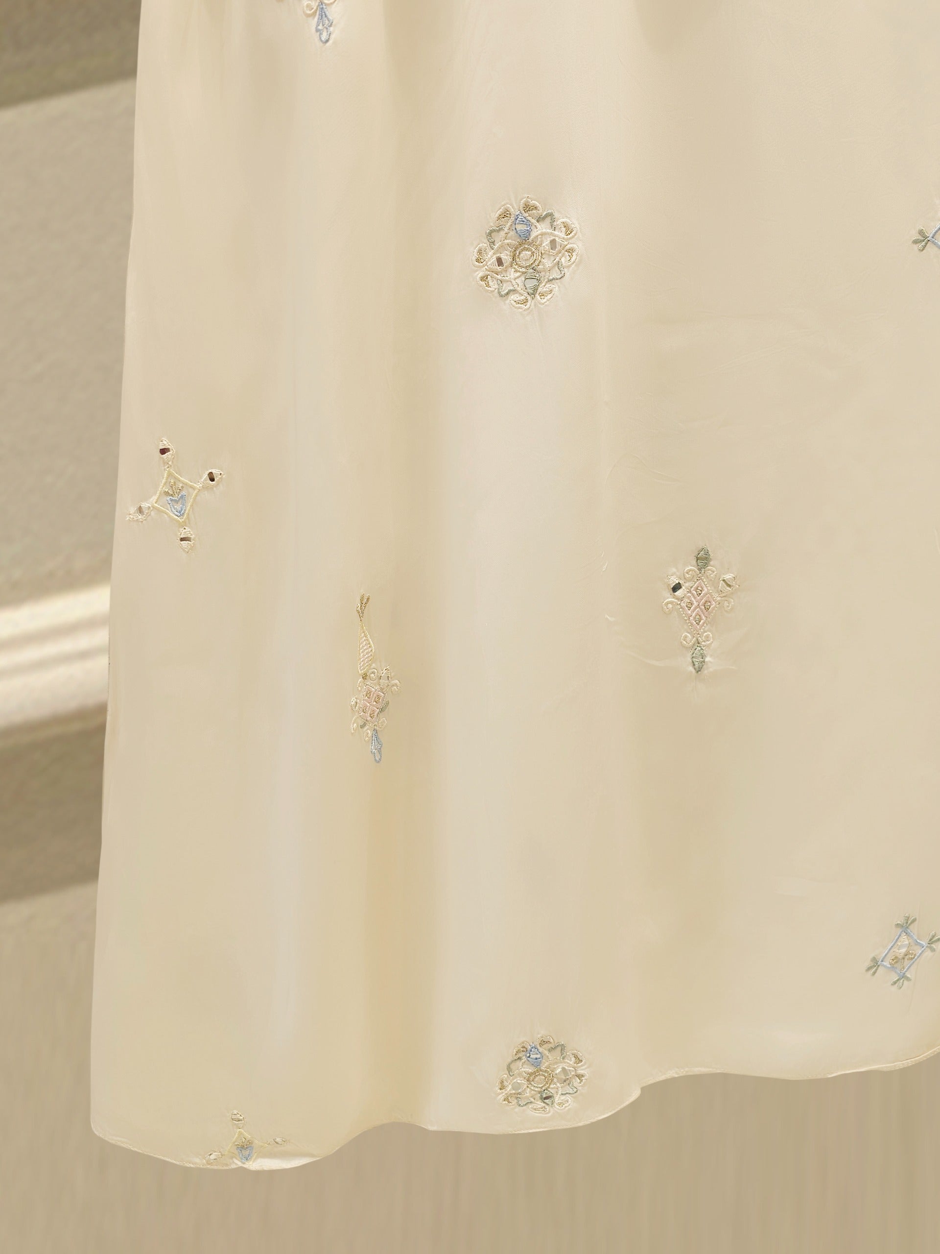 Pure Embroidered Cotton Net Shirt S112911