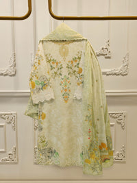 3 Piece - Digital Printed Embroidered Cambric Suit S112987