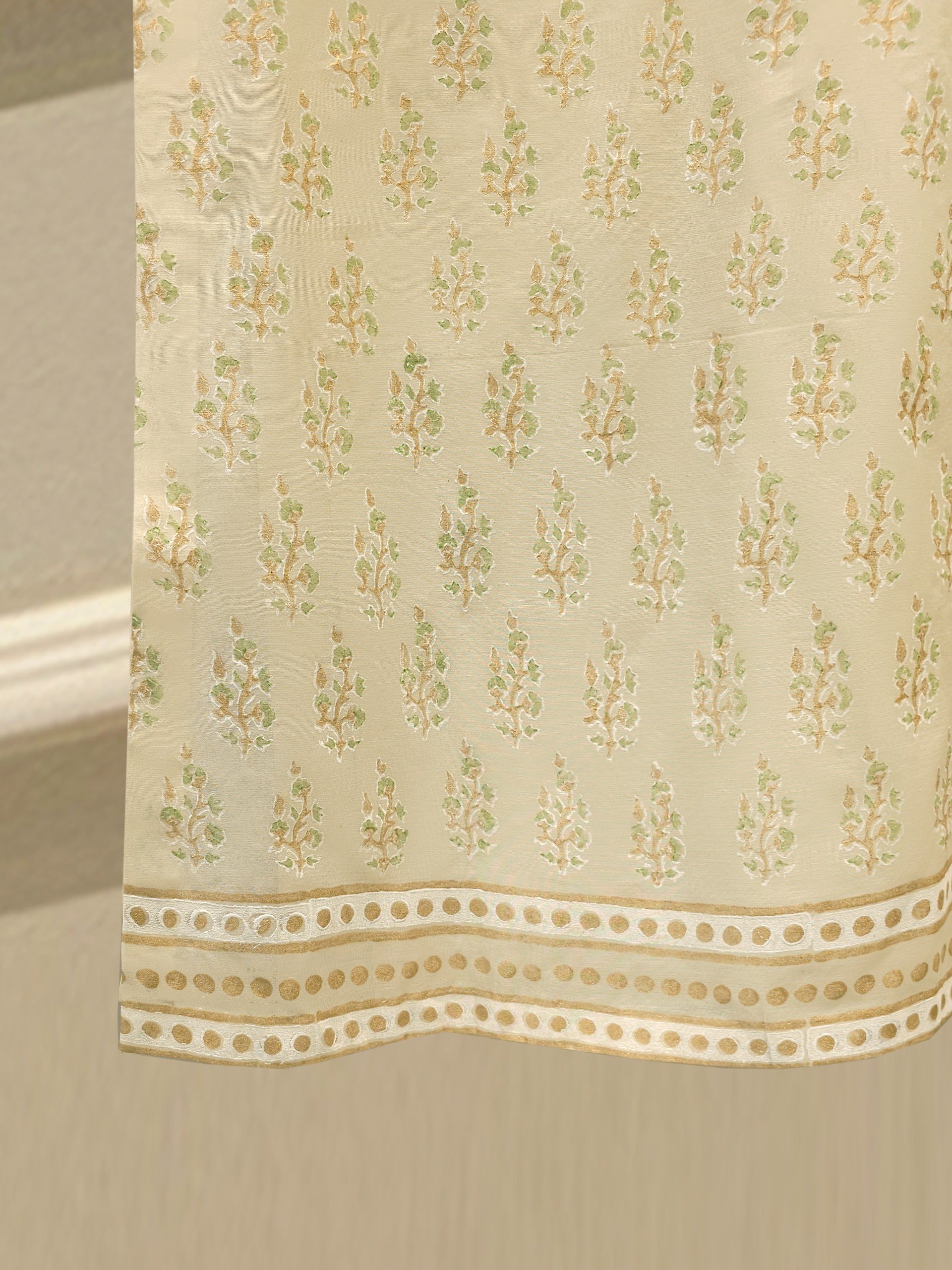 3 Piece - Hand Block Printed Kora Cotton Suit  S113075