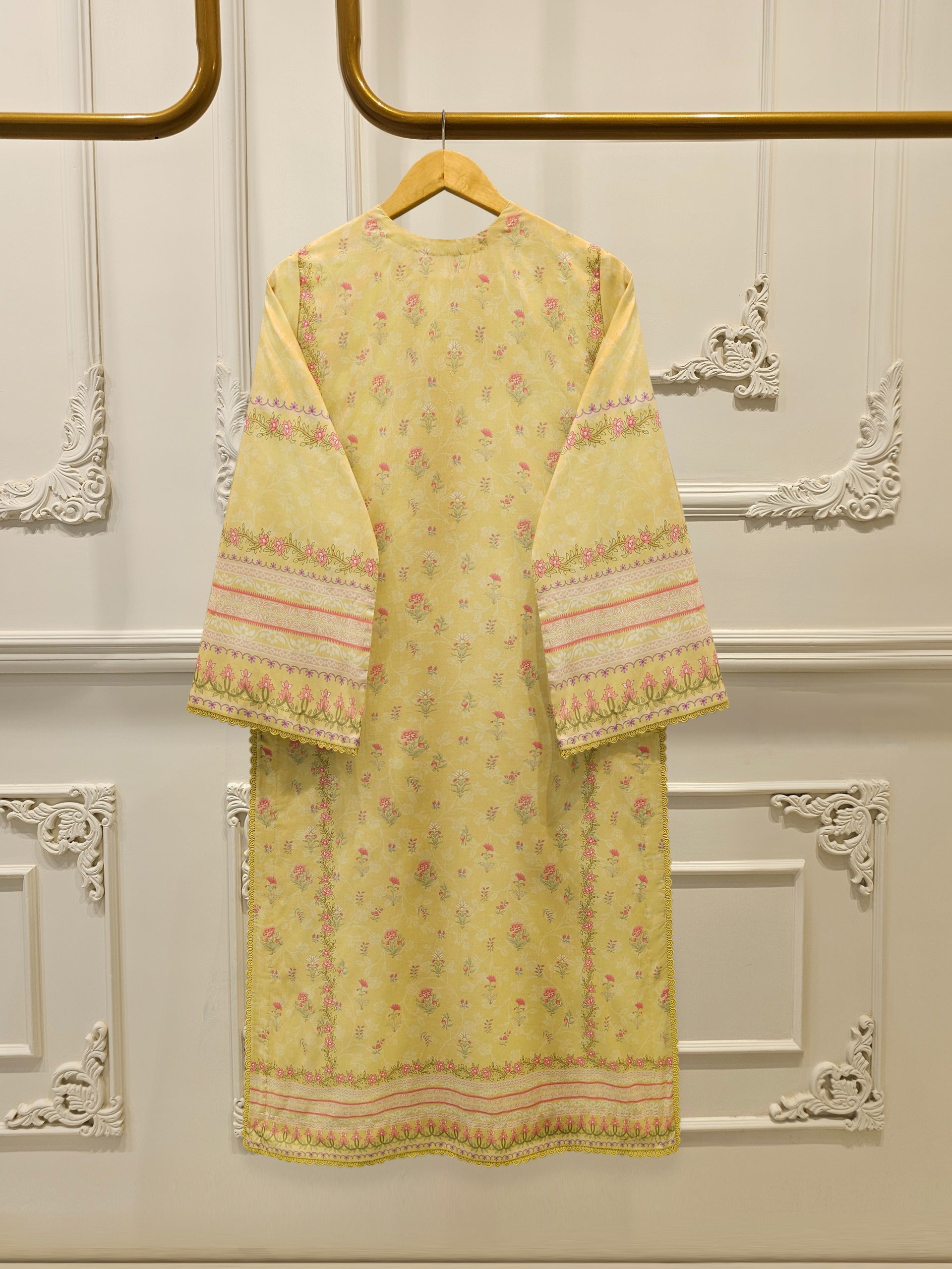 3 Piece - Digital Printed Cambric Suit S113074