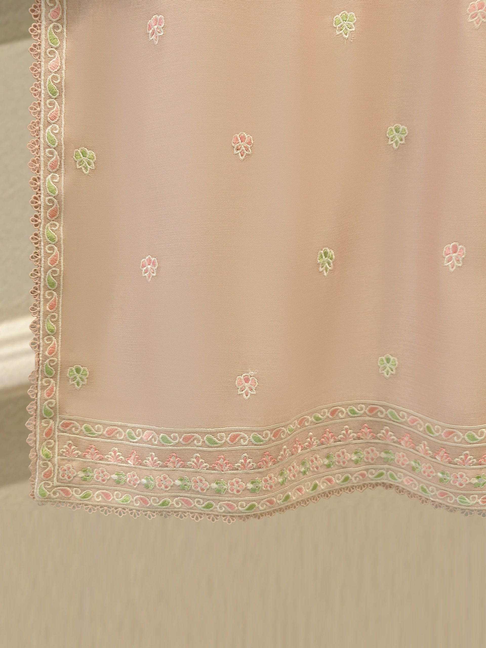 3 Piece - Pure Embroidered Cotton Net Suit S113171