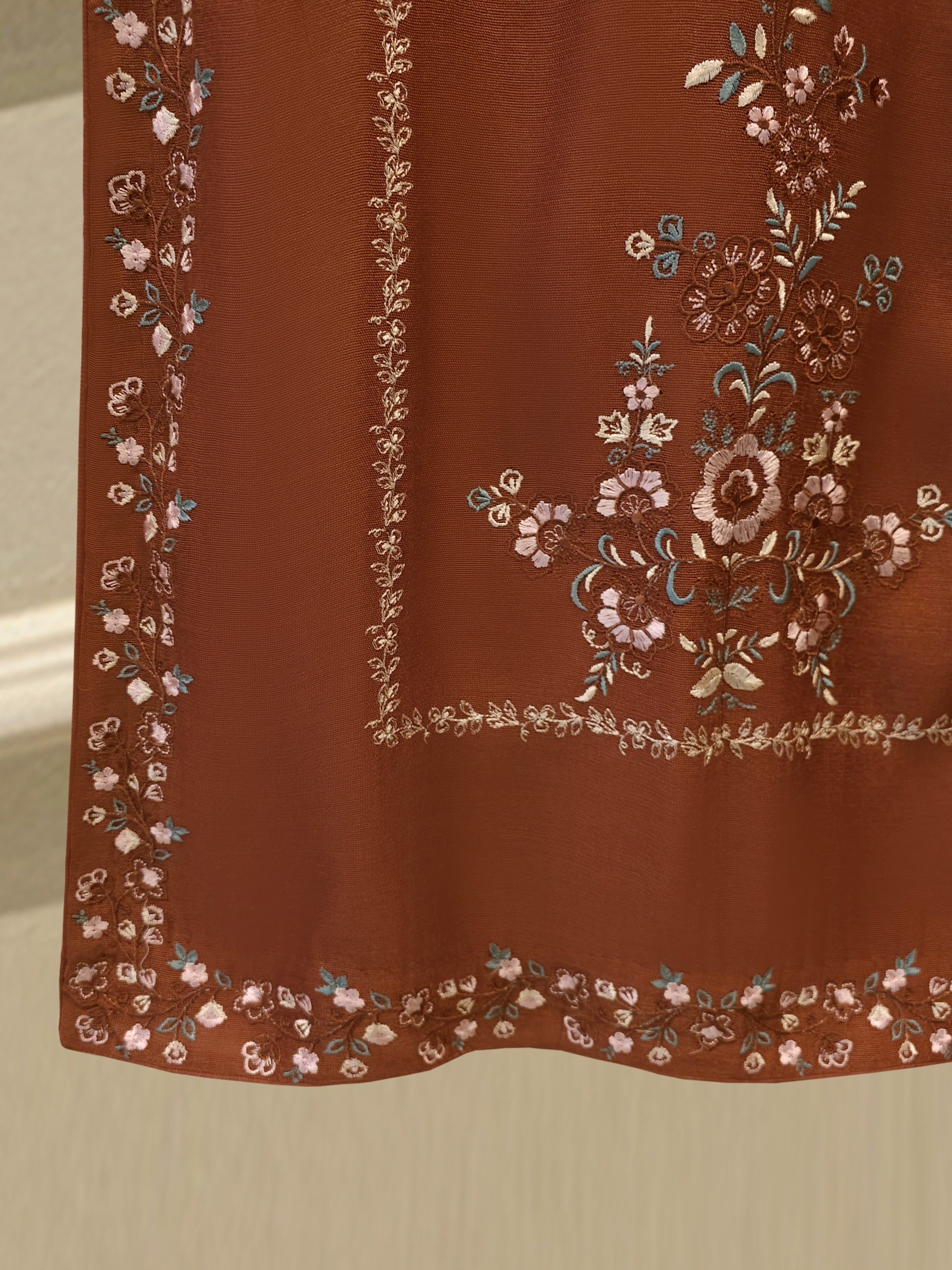3 Piece - Pure Embroidered Cotton Net Suit S113221