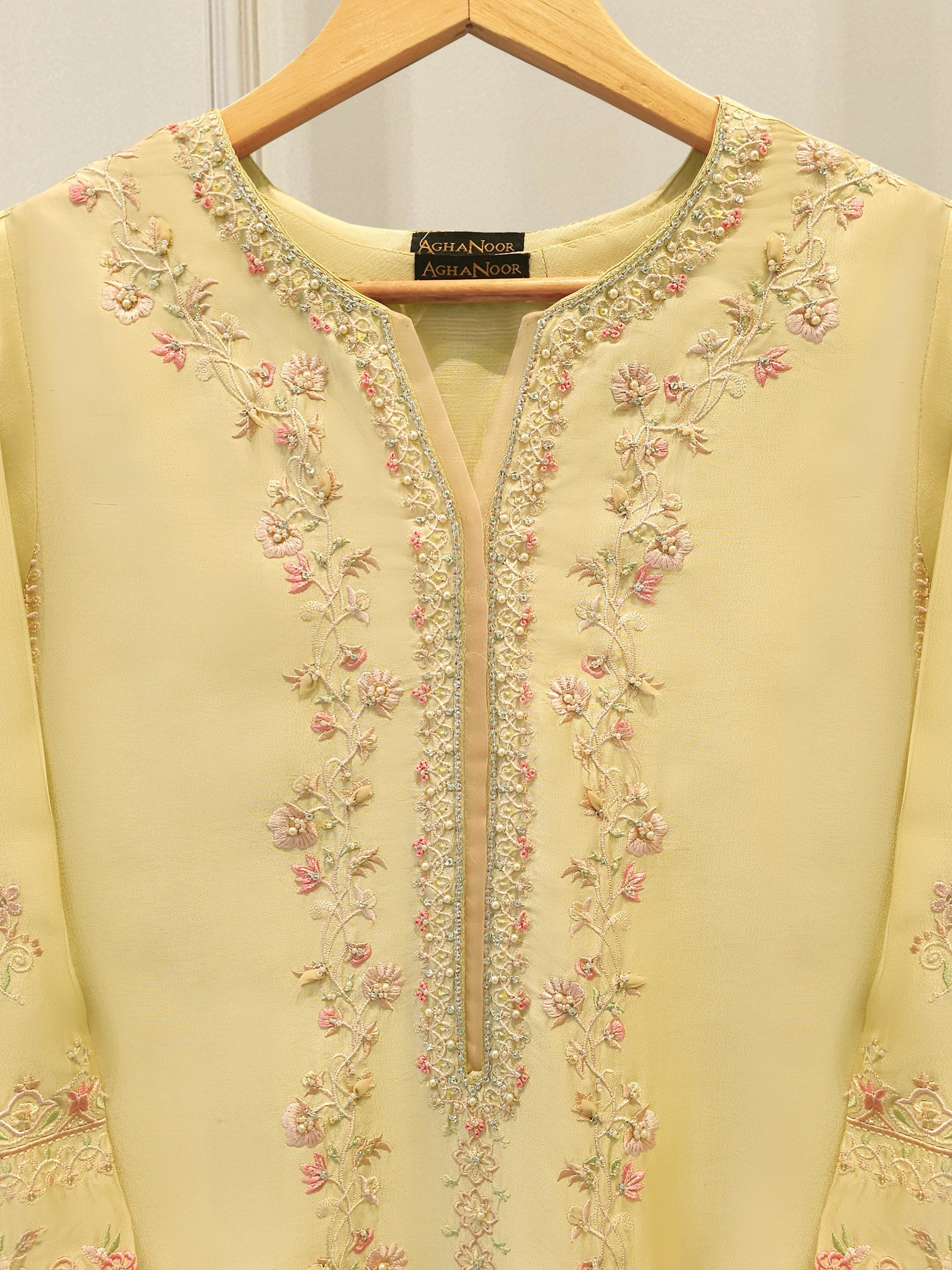 2 Piece- Pure Sheesha Silk Embroidered Suit S113223