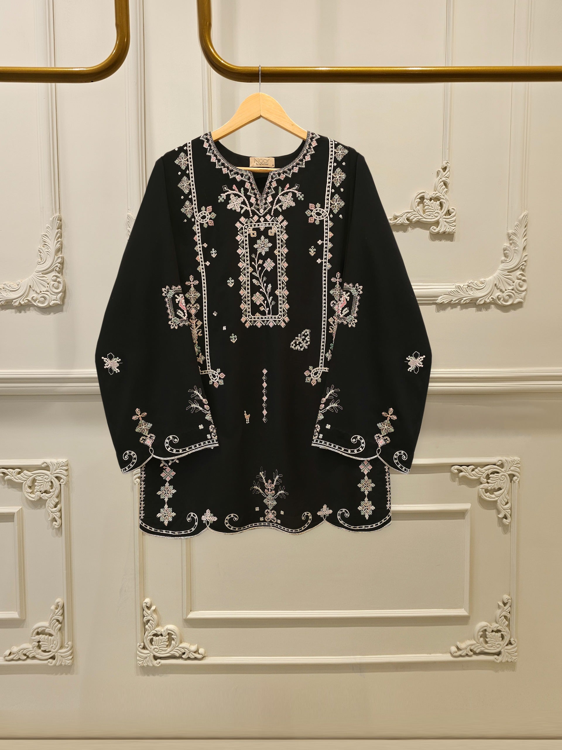 2 Piece - Embroidered Linen Suit WS00243