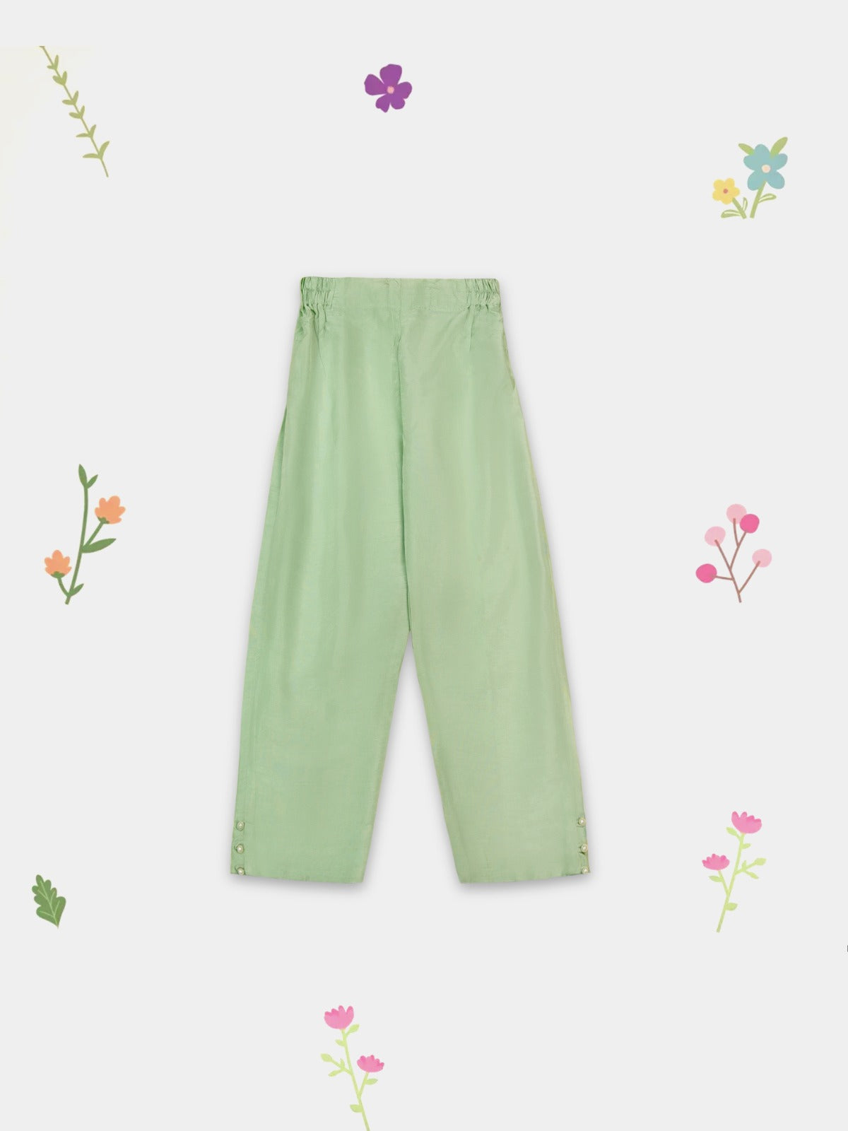 (Kids) 3 Piece - Embroidered Koren Silk Suit Fkd073