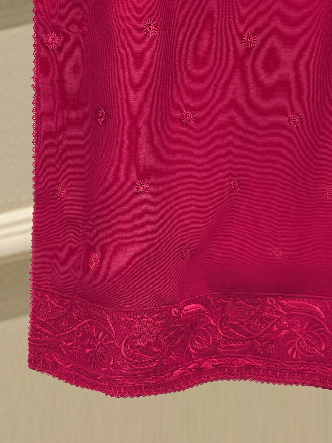 (Unstitched) 3 Piece - Pure Embroidered Cotton Net Suit S113614