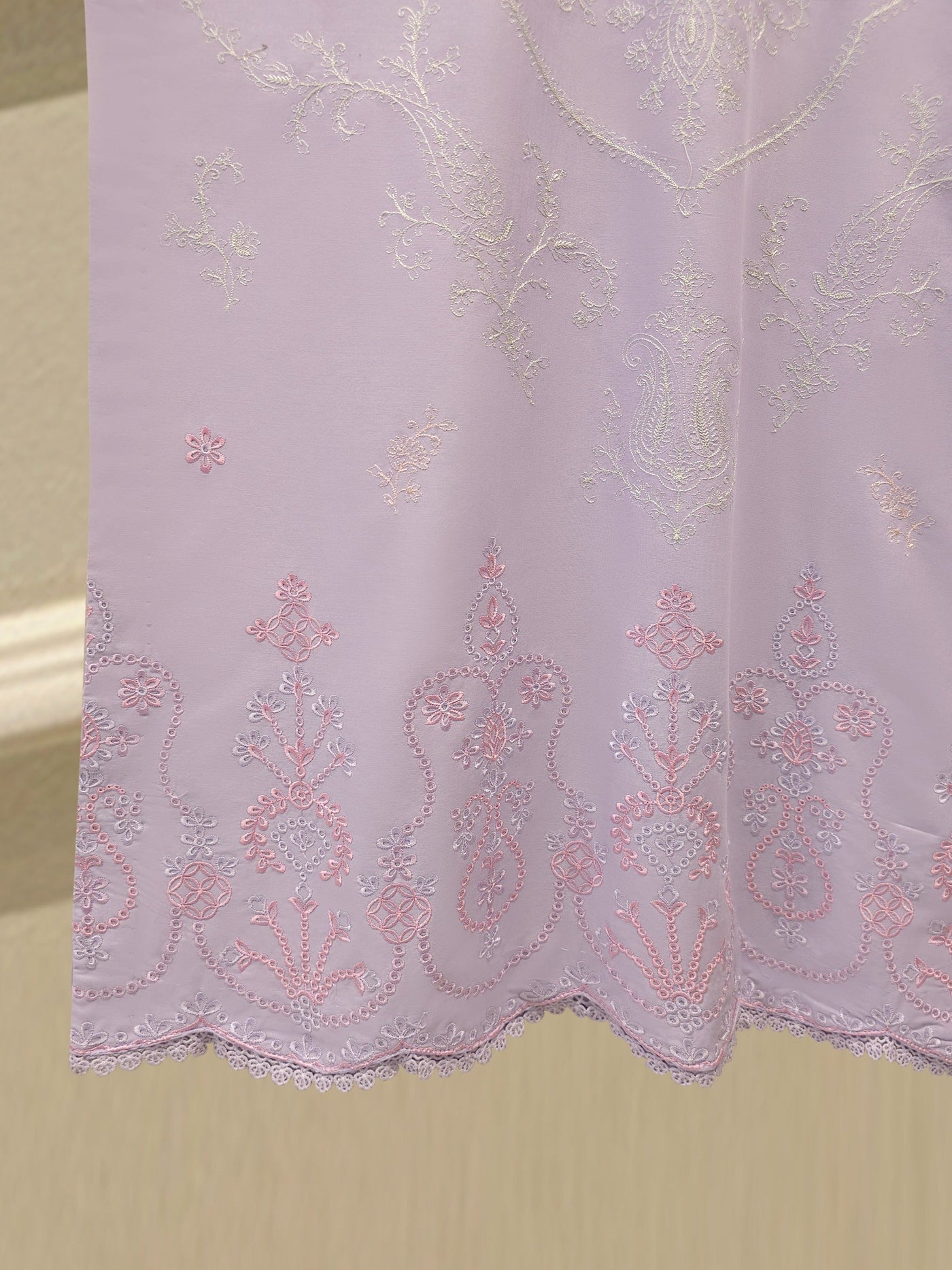 2 Piece - Embroidered Cambric Suit S113885