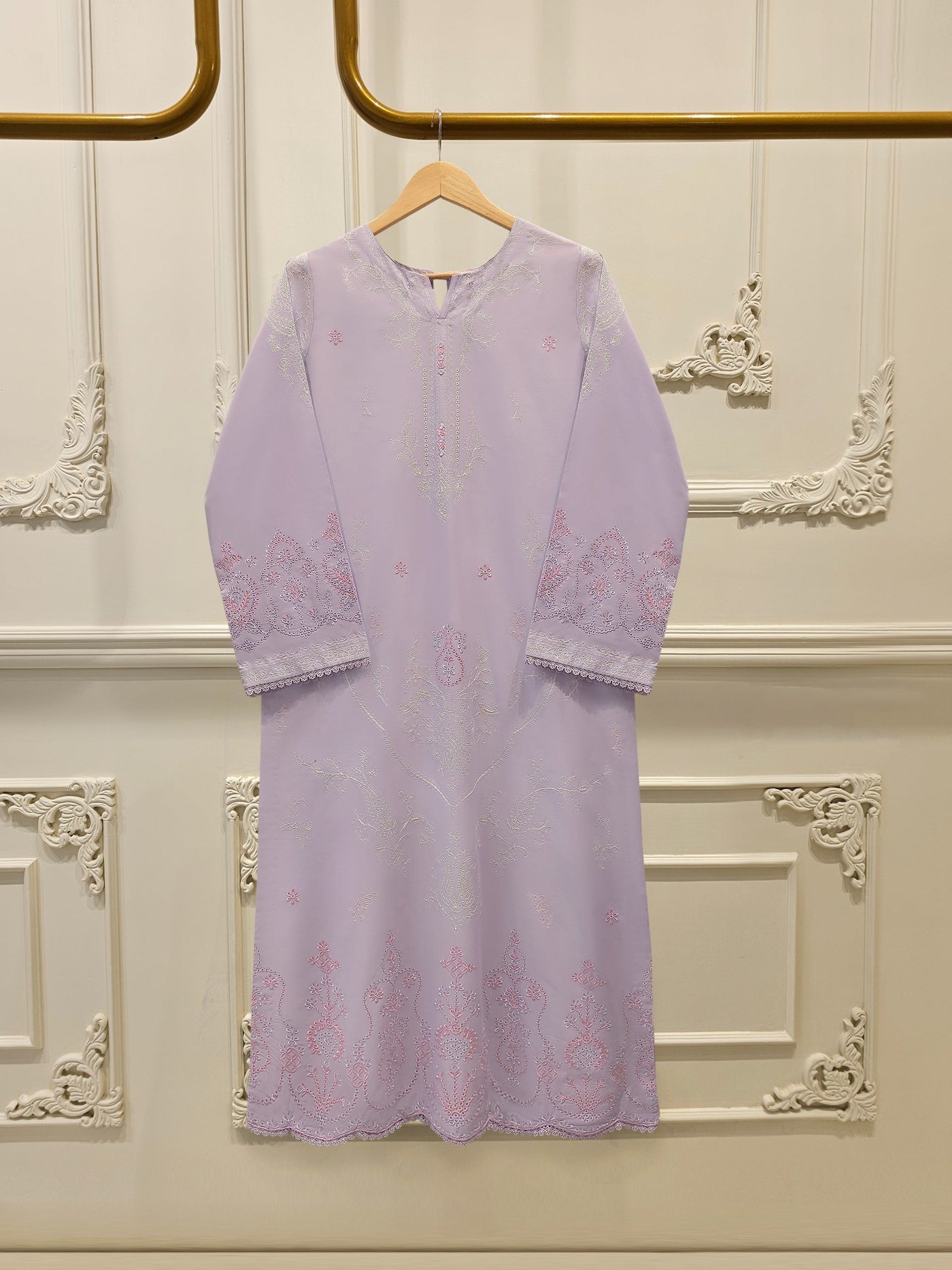 2 Piece - Embroidered Cambric Suit S113885