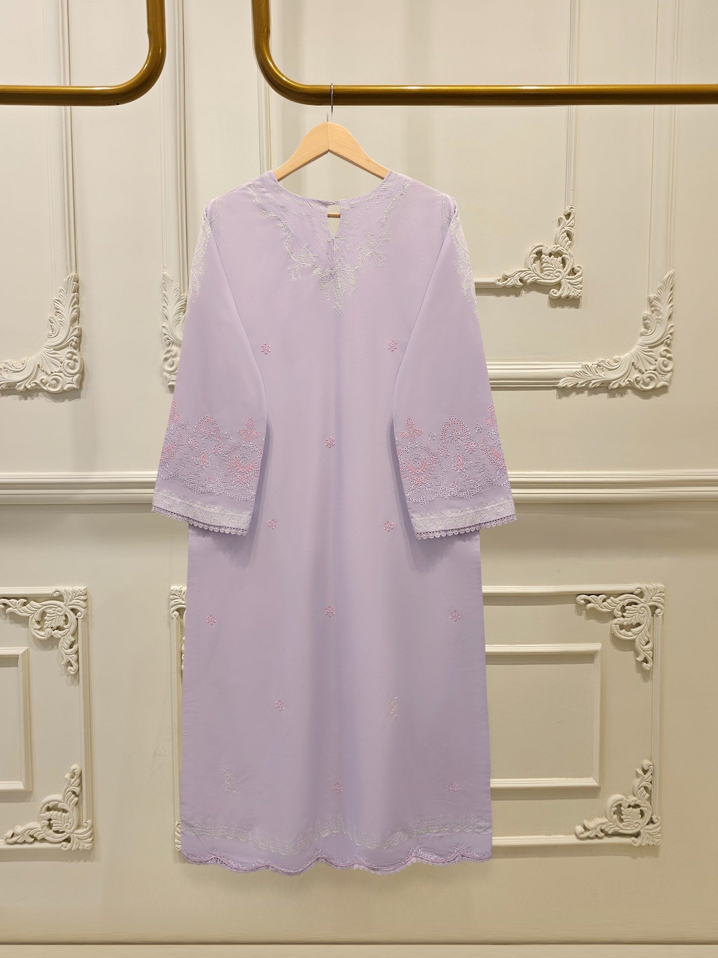 2 Piece - Embroidered Cambric Suit S113885