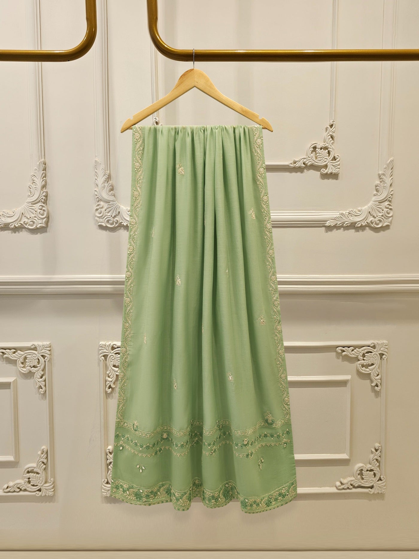 2 Piece - Embroidered Kora Cotton Suit S113893