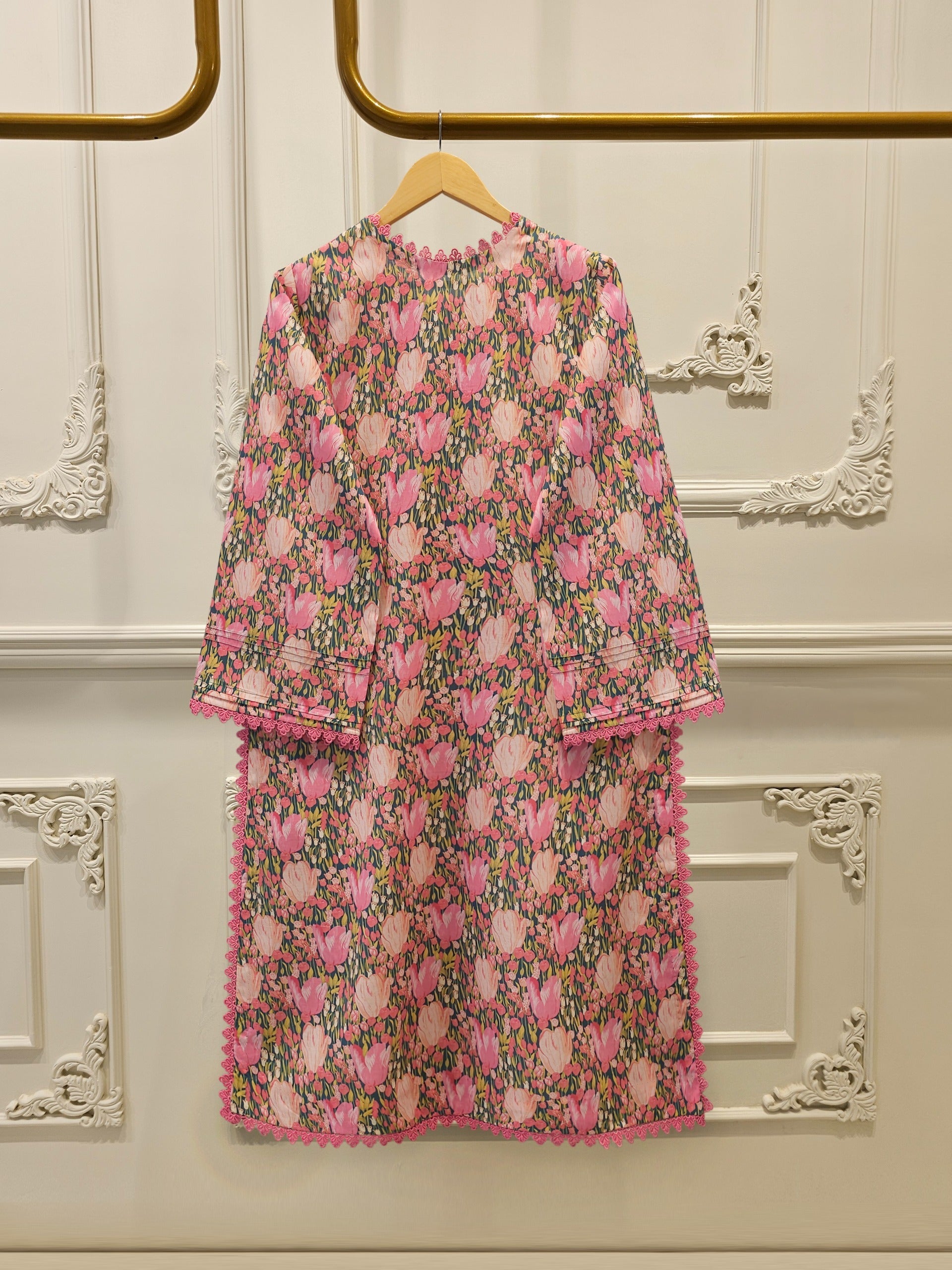 Digital Printed  Cambric Shirt S114152
