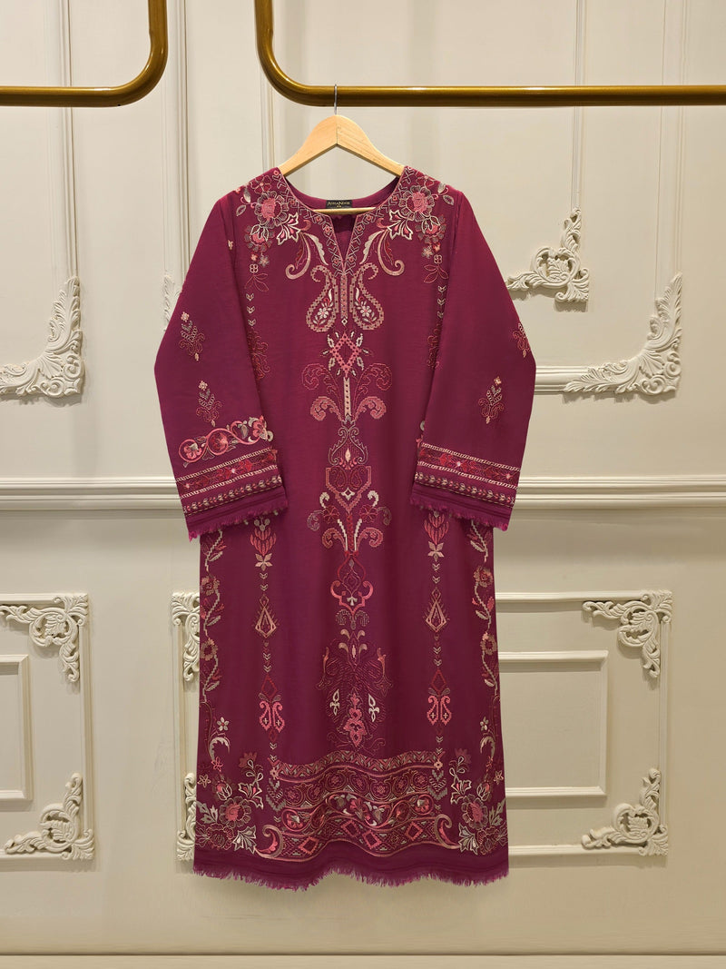 2 Piece - Embroidered Kora Cotton Suit  S114173
