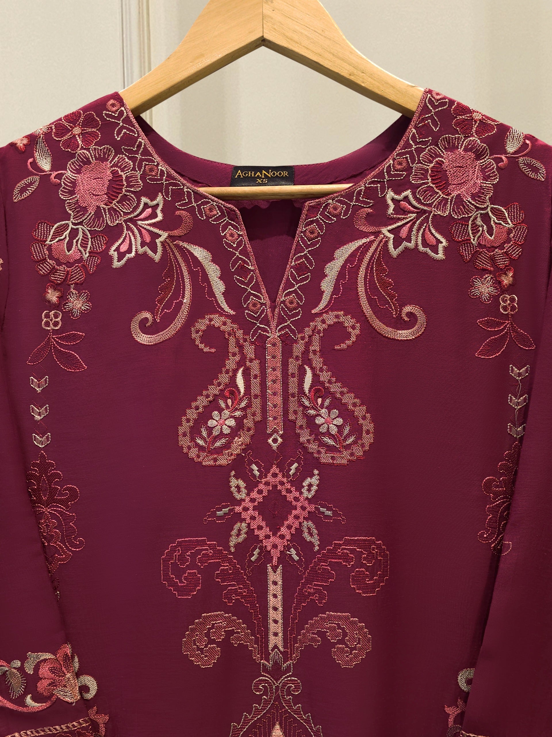 2 Piece - Embroidered Kora Cotton Suit  S114173