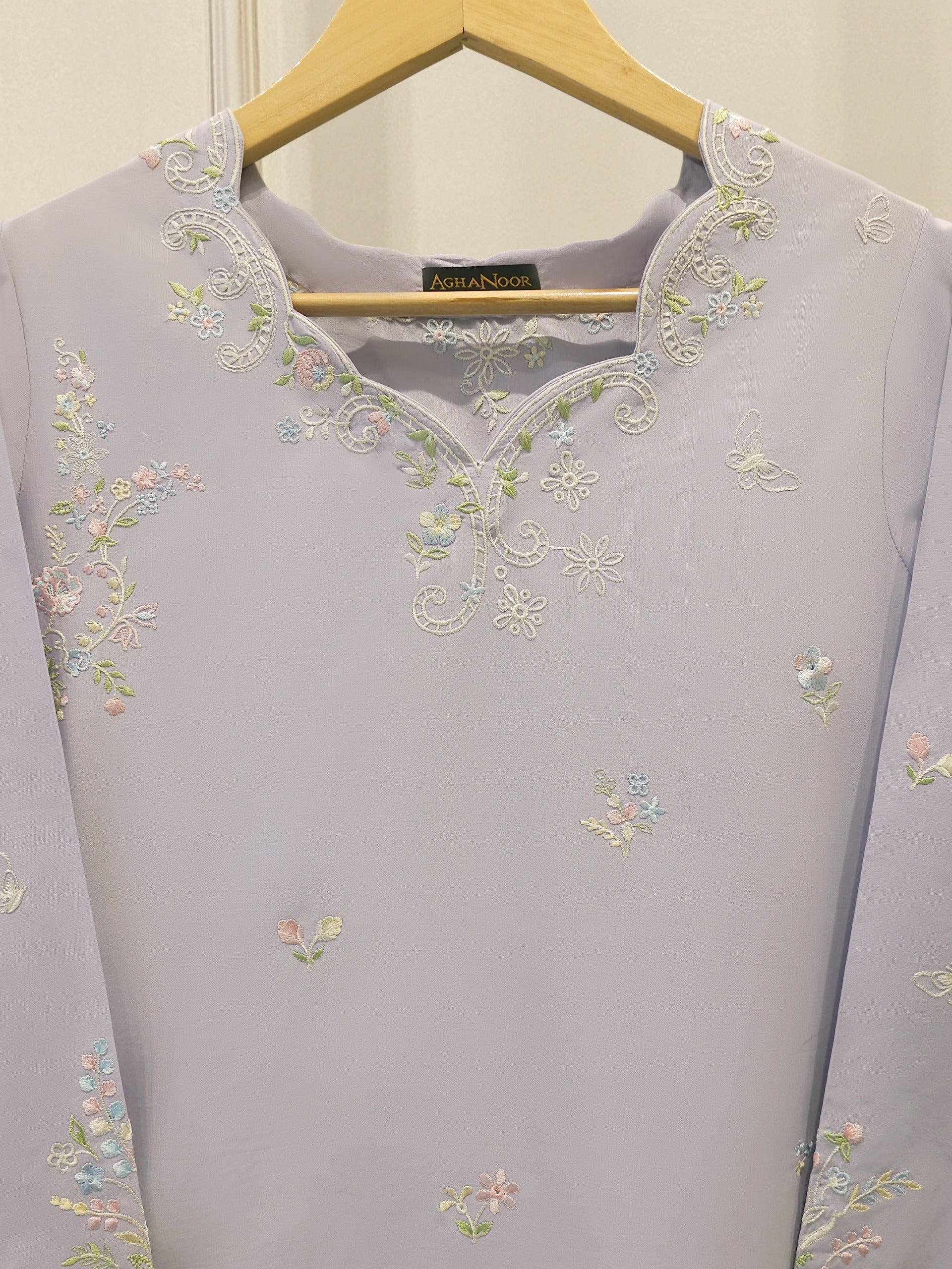 2 Piece - Embroidered Cambric Suit S114180