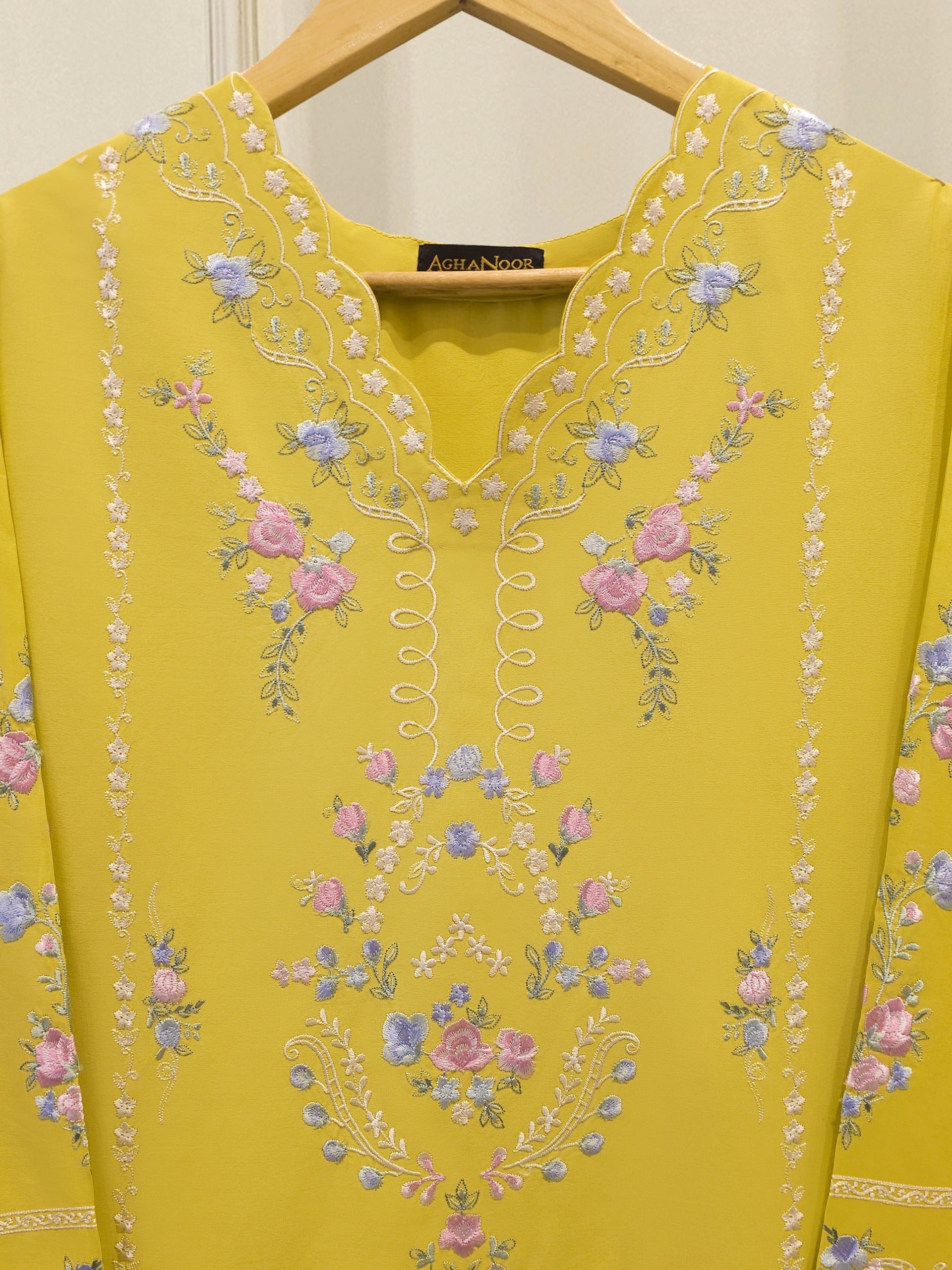 2 Piece - Embroidered Cambric Suit S114252