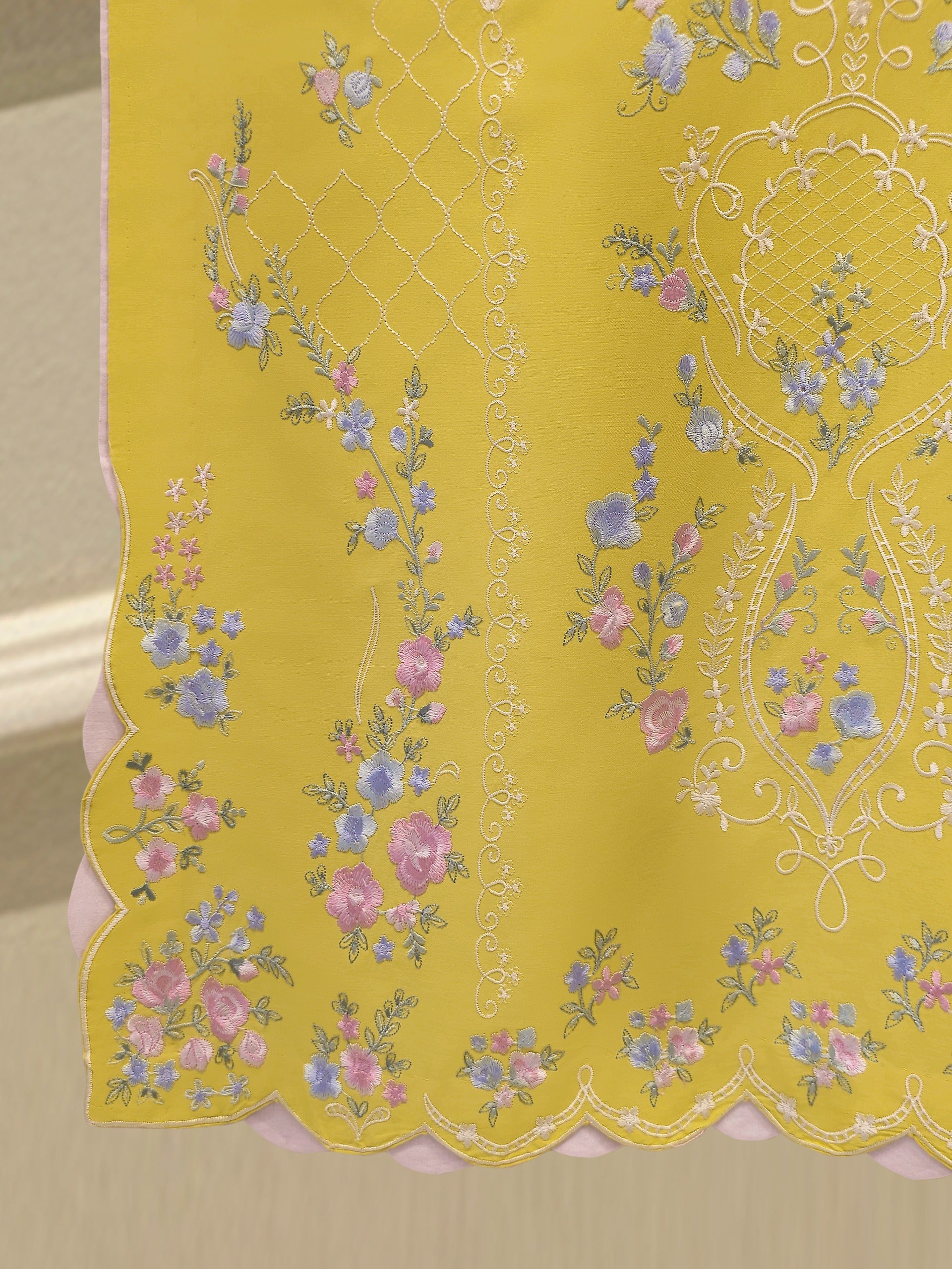 2 Piece - Embroidered Cambric Suit S114252