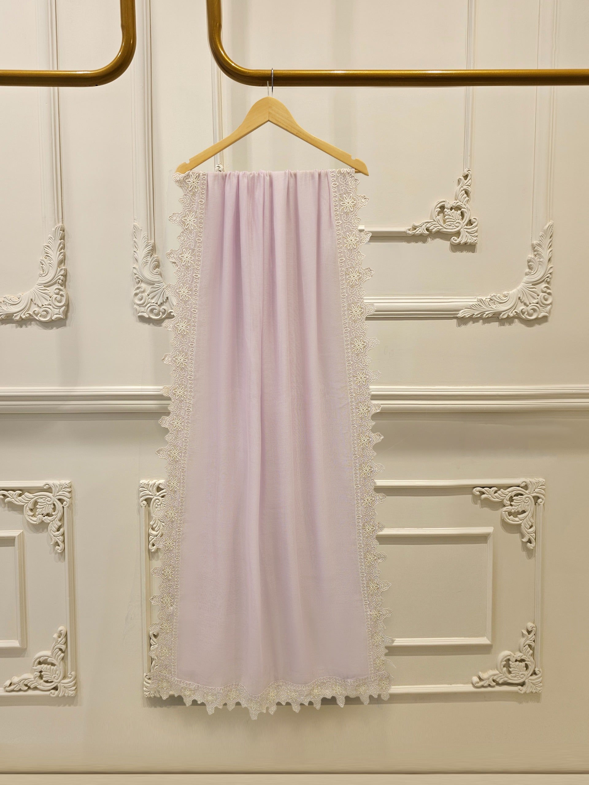 3 Piece - Pure Embroidered Cotton Net Suit S114258