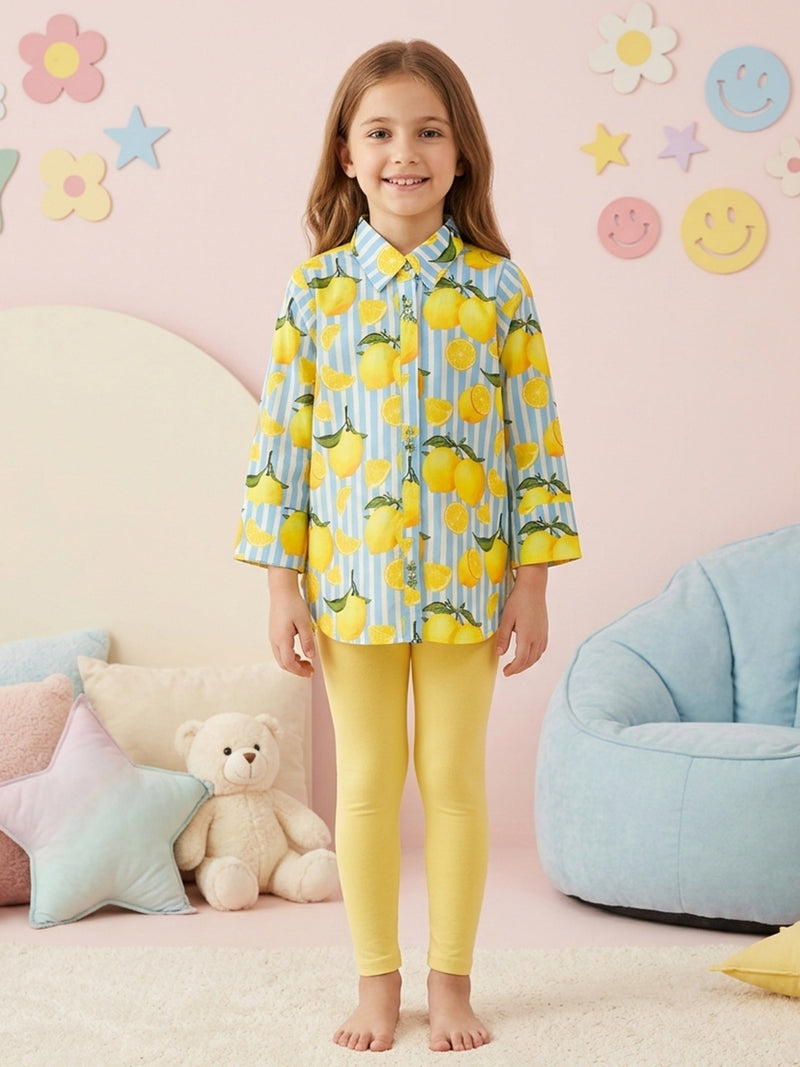 (Kids) Printed Cambric Frock KD-0036
