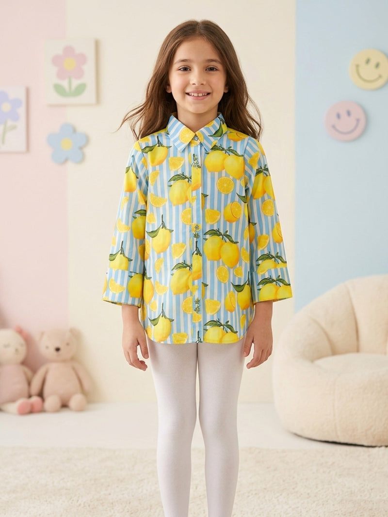 (Kids) Printed Cambric Frock KD-0036