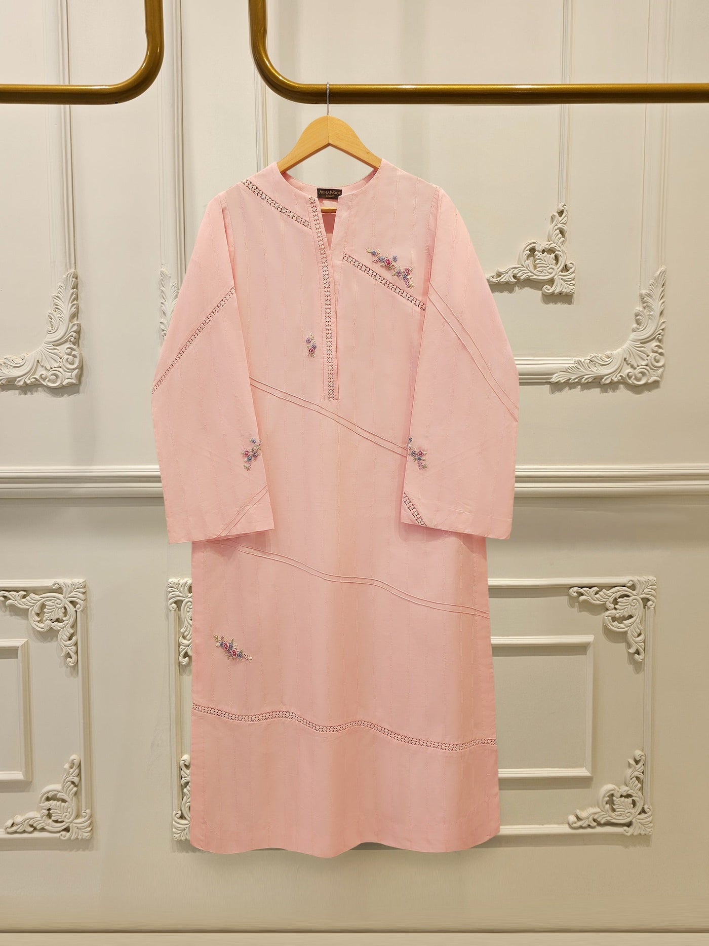 2 Piece - Embroidered Cambric Suit S114359