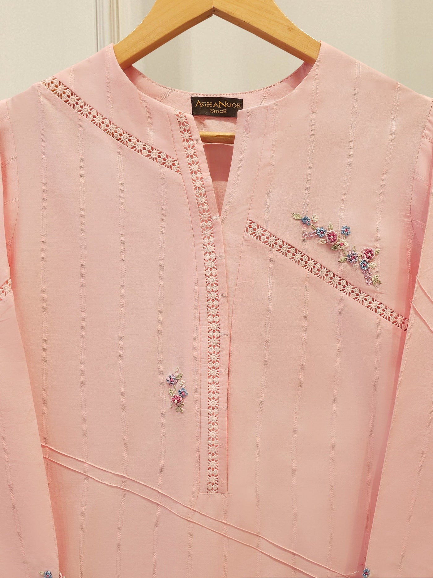 2 Piece - Embroidered Cambric Suit S114359
