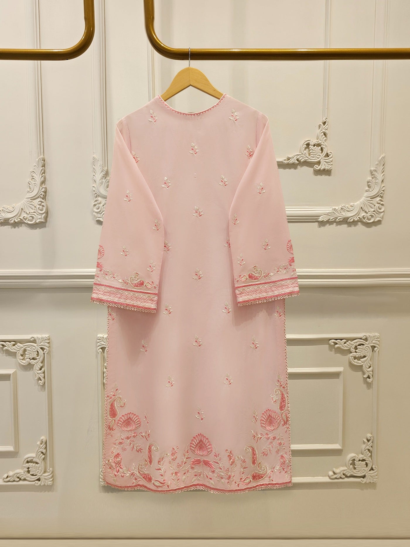 2 Piece - Embroidered Cambric Suit S114358
