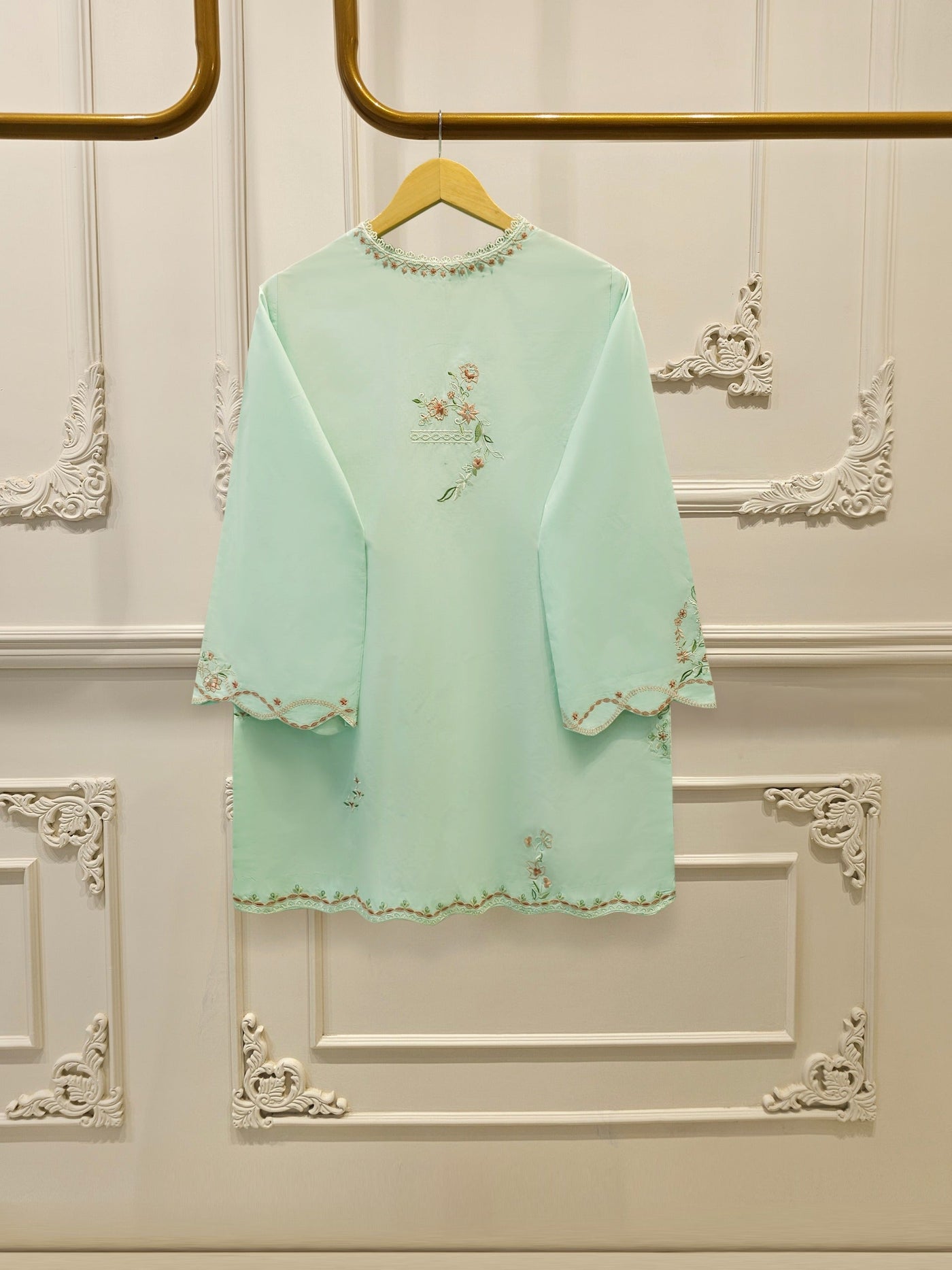 2 Piece - Embroidered Cambric Suit S114313