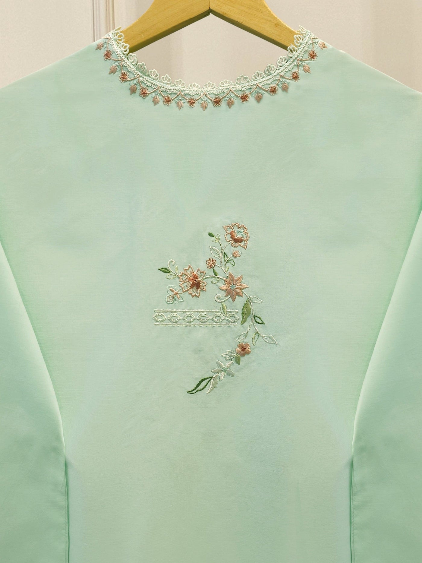 2 Piece - Embroidered Cambric Suit S114313