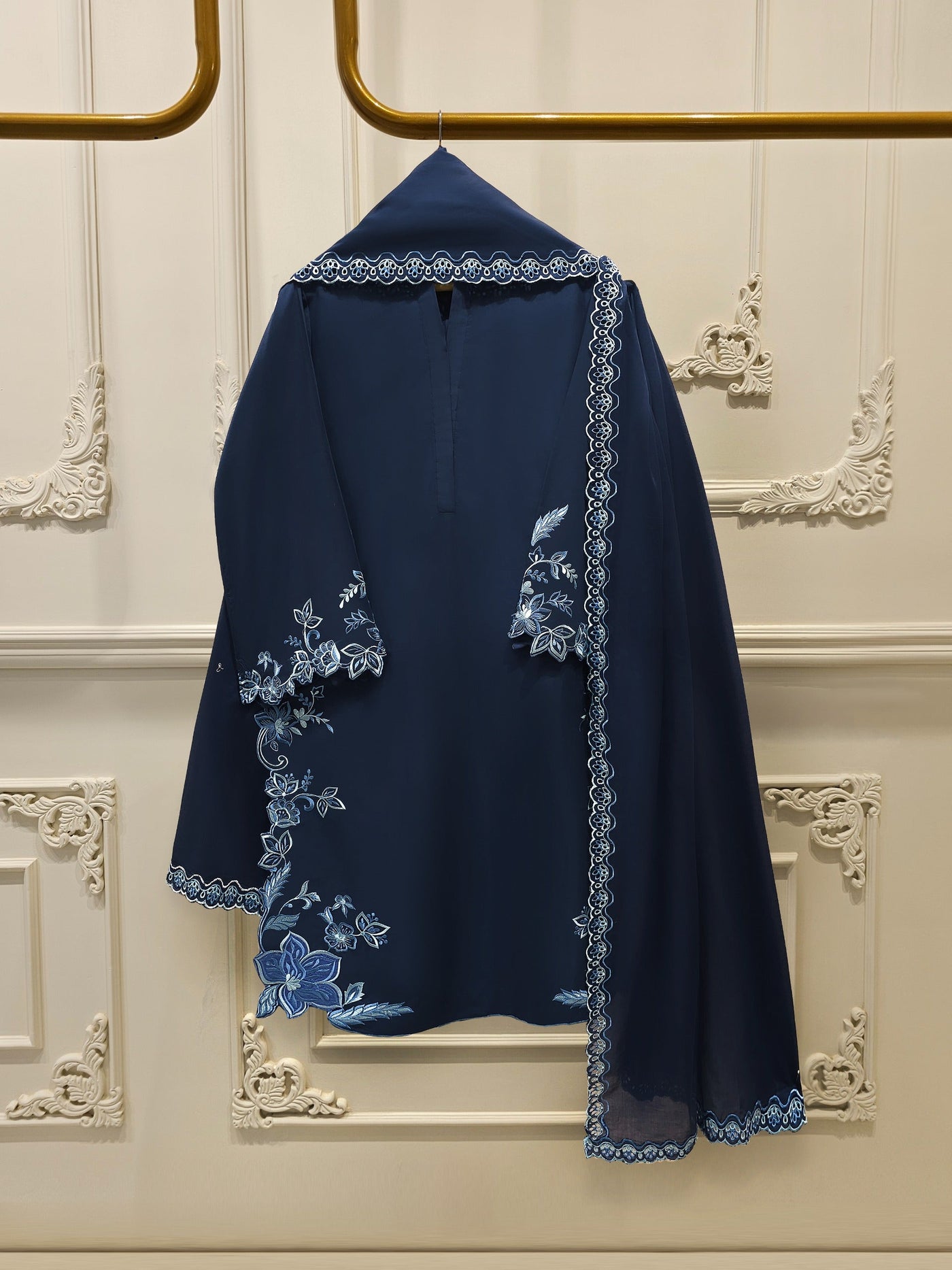 3 Piece - Embroidered Cambric Suit S114527