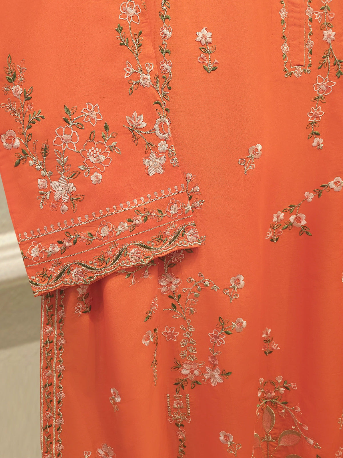 3 Piece - Embroidered Cambric  Suit S114602