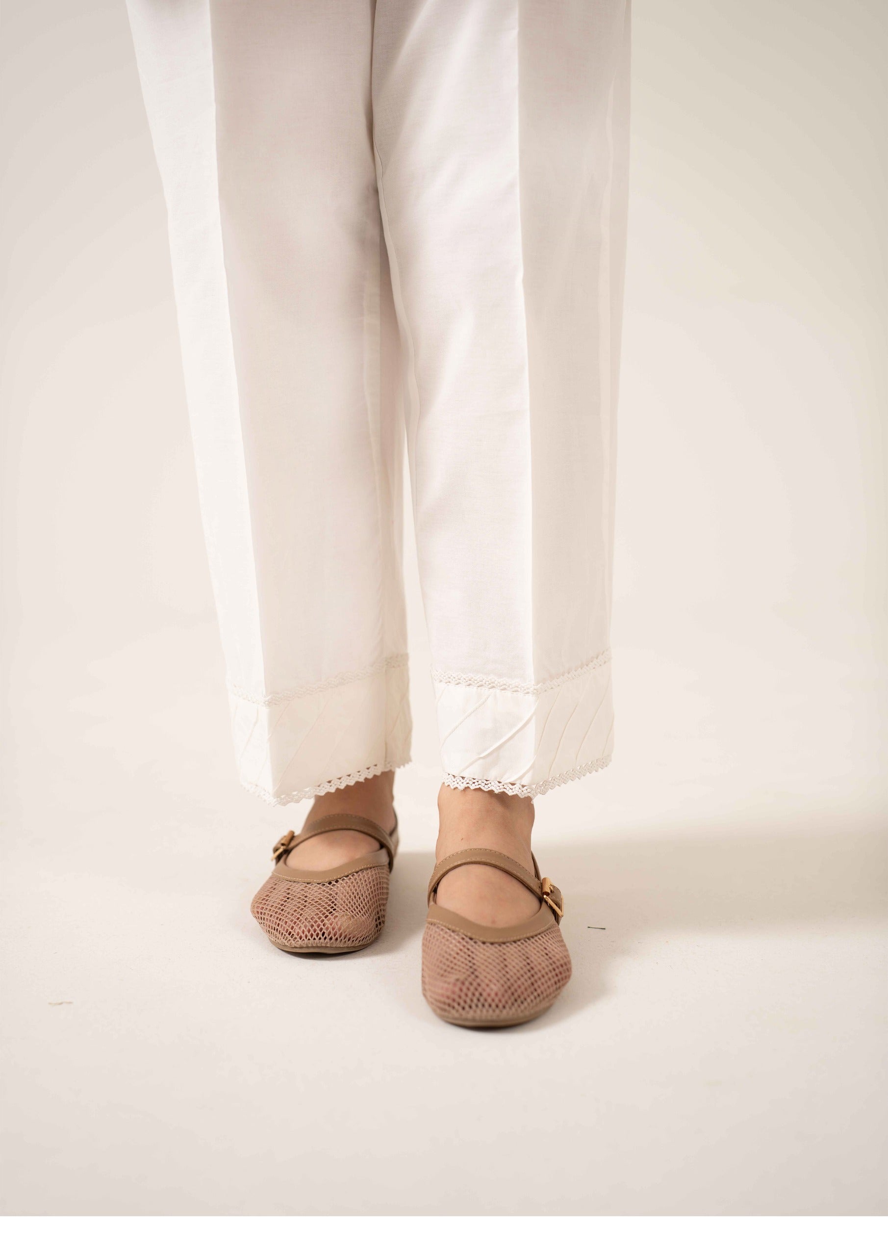 Cambric Cotton - Straight Pants