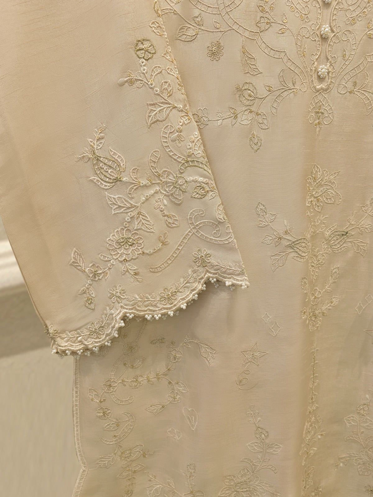 (Unstitched) 3 Piece - Pure Korean Silk Suit S114768