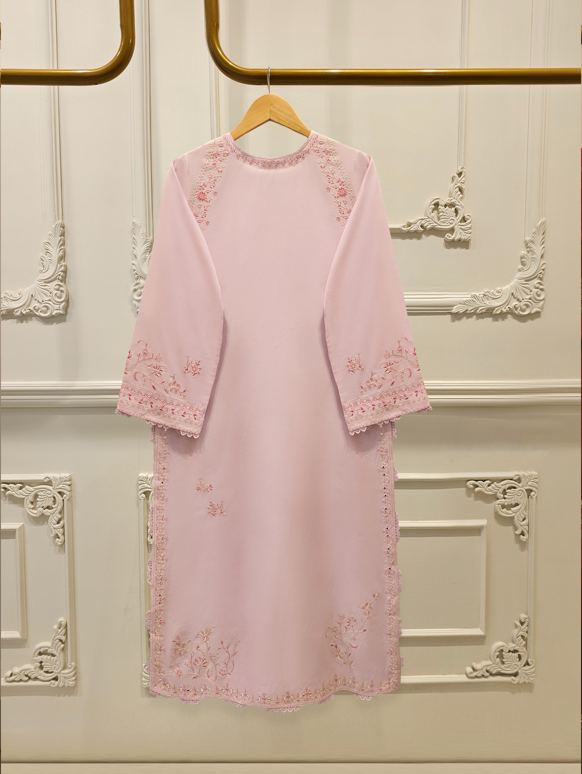 2 Piece - Embroidered Cambric Suit S114774