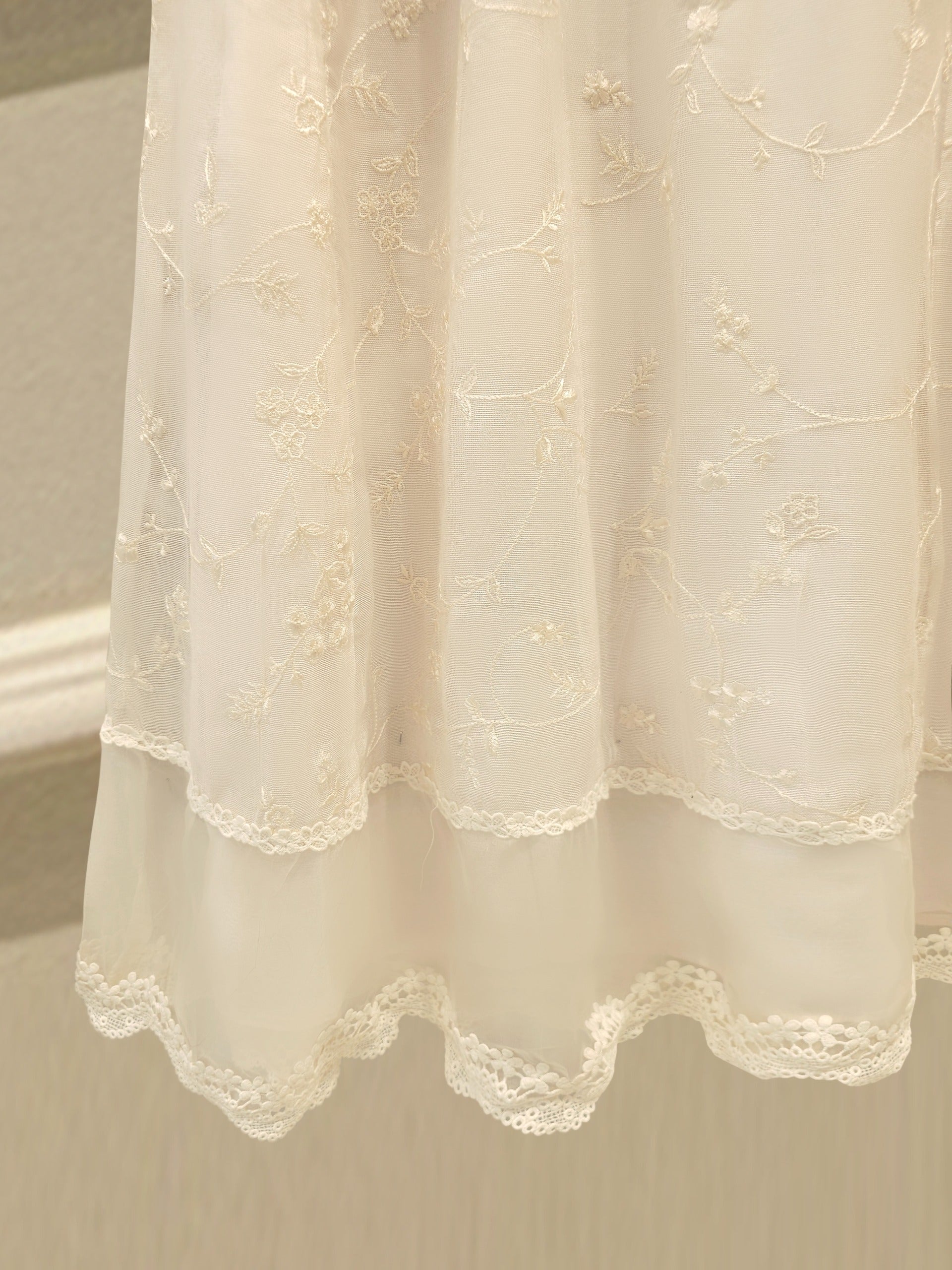 2 Piece - Pure Embroidered Cotton Net Suit S114797