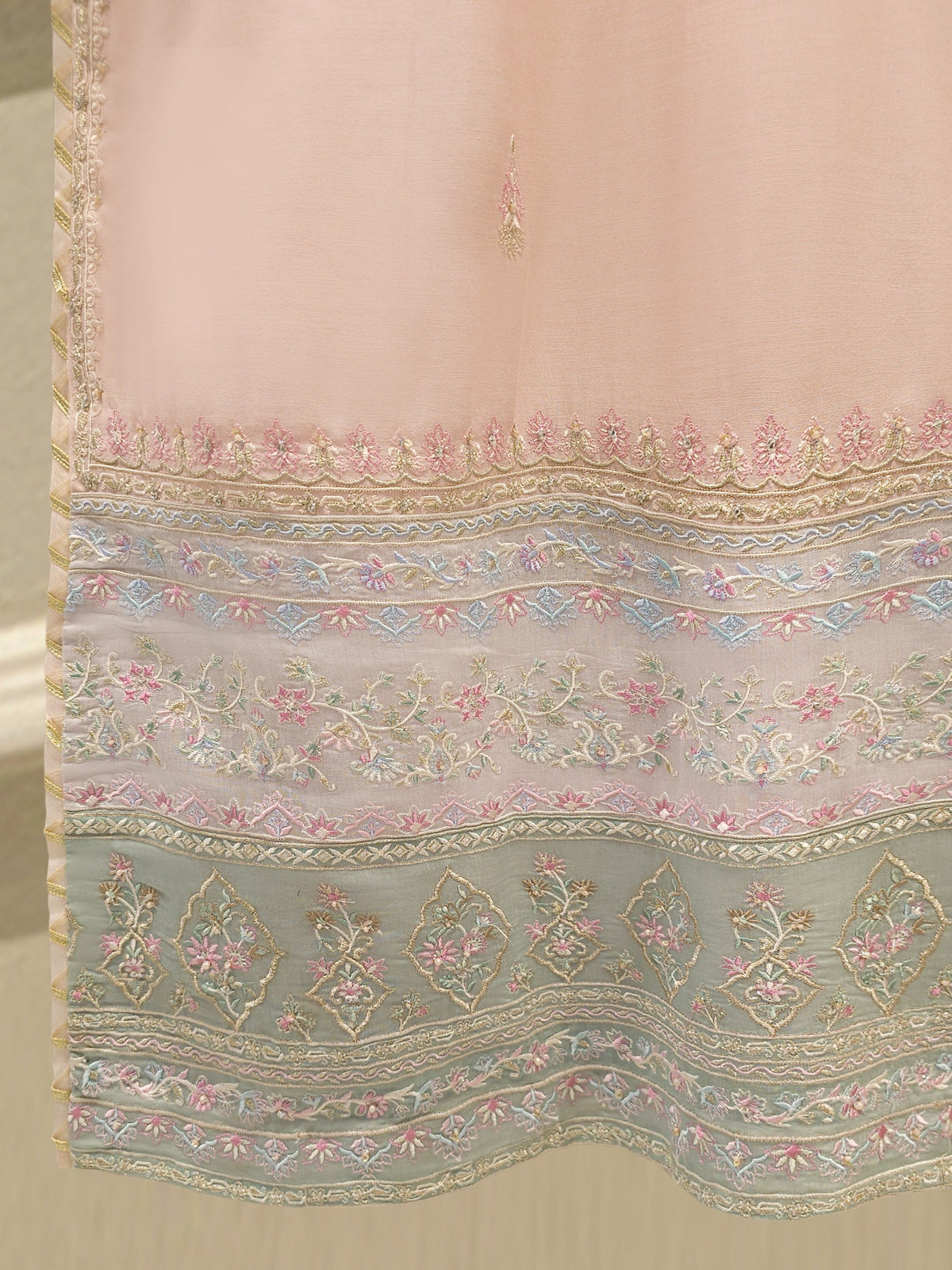 3 Piece - Embroidered Kora  Cotton Suit WS00341