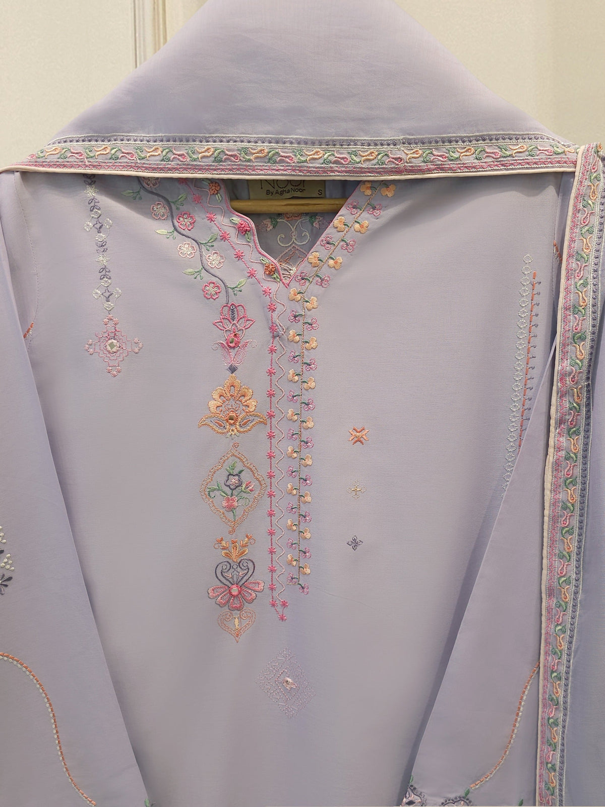 2 Piece - Embroidered Cambric Suit WS00342