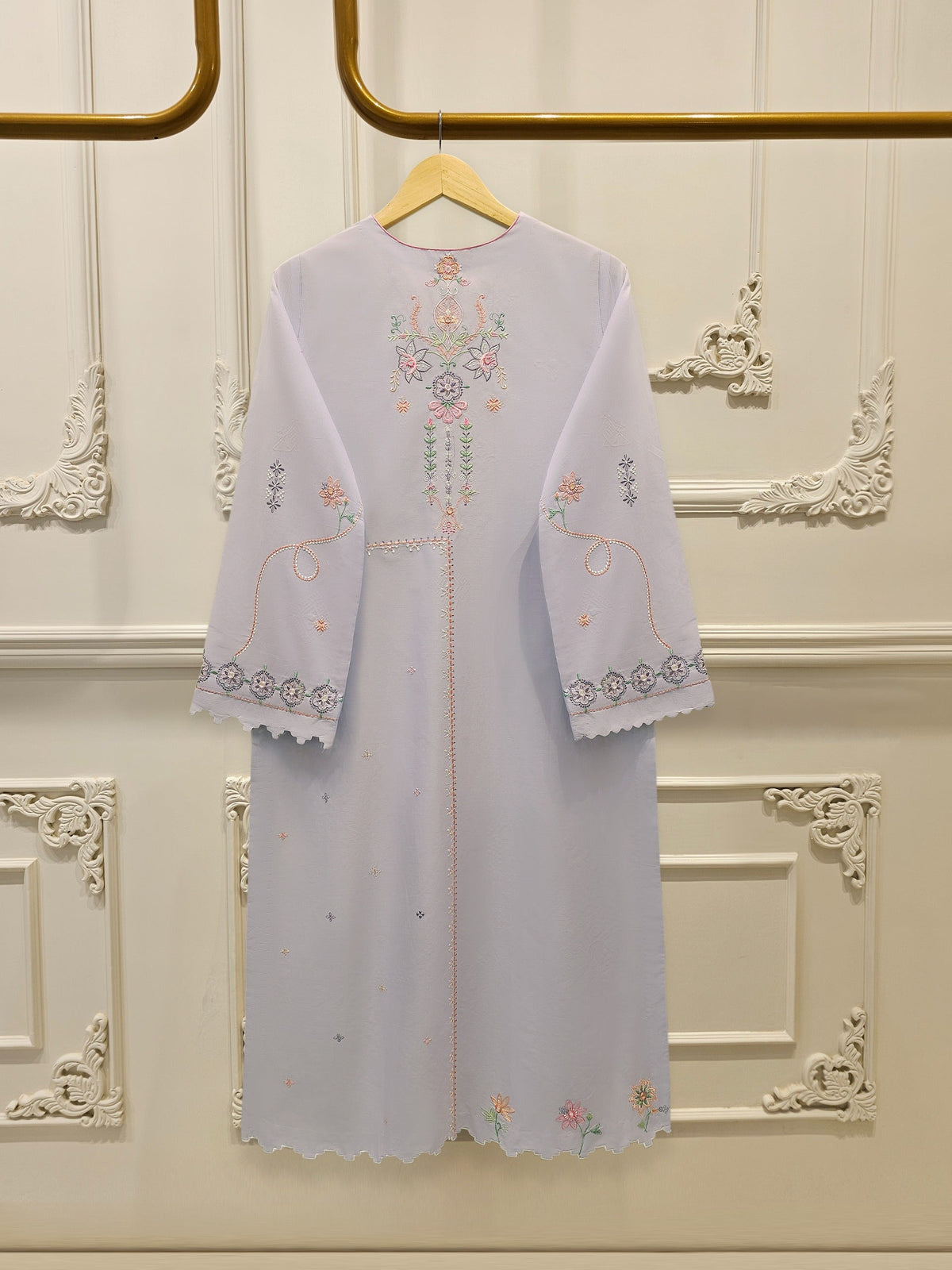 2 Piece - Embroidered Cambric Suit WS00342
