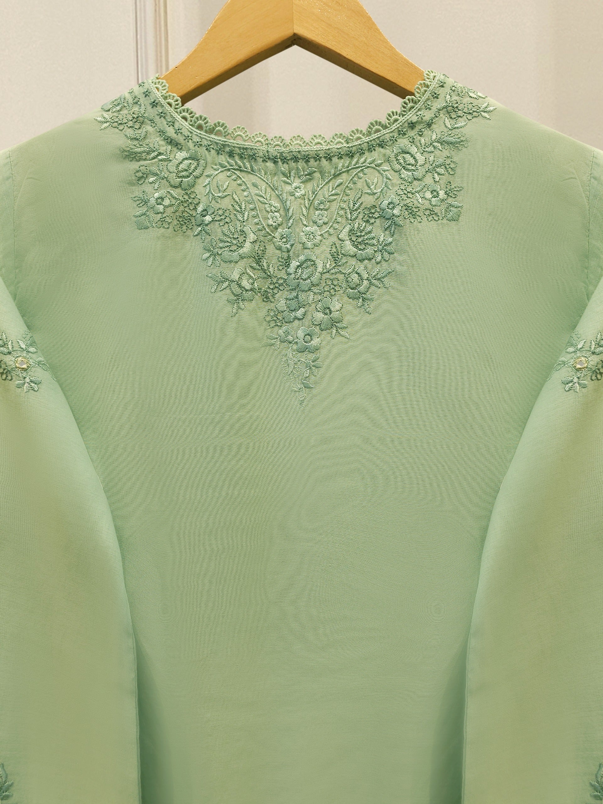 Embroidered Kora  Cotton Shirt S114876