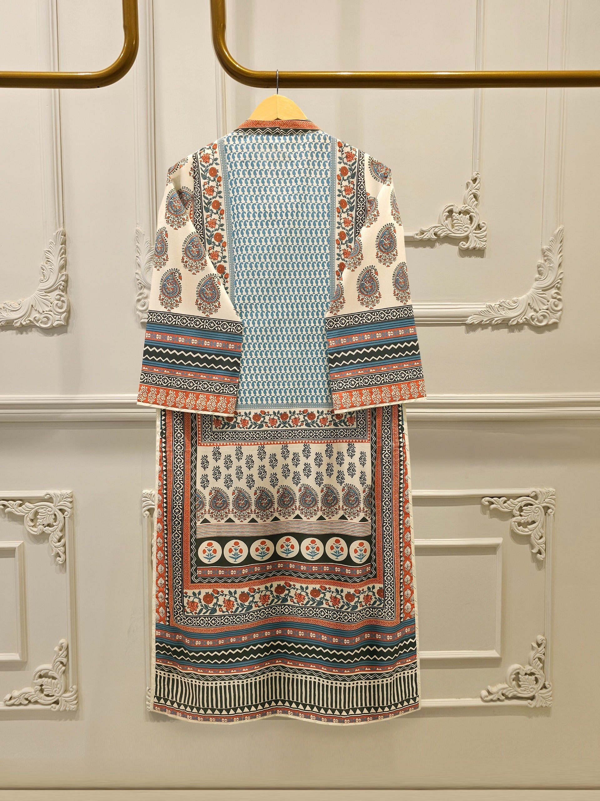 Elegant Digital Printed Cambric Shirt S114871