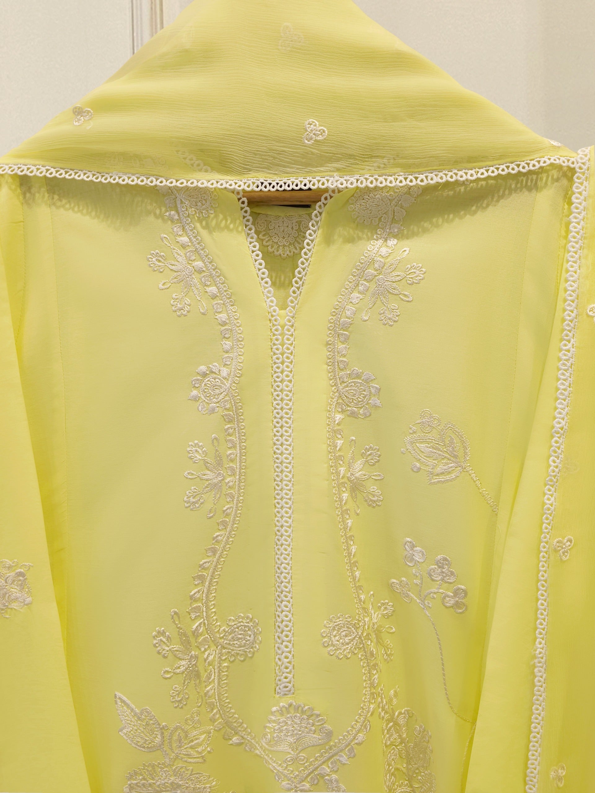 3 Piece - Embroidered Cambric Suit S114859