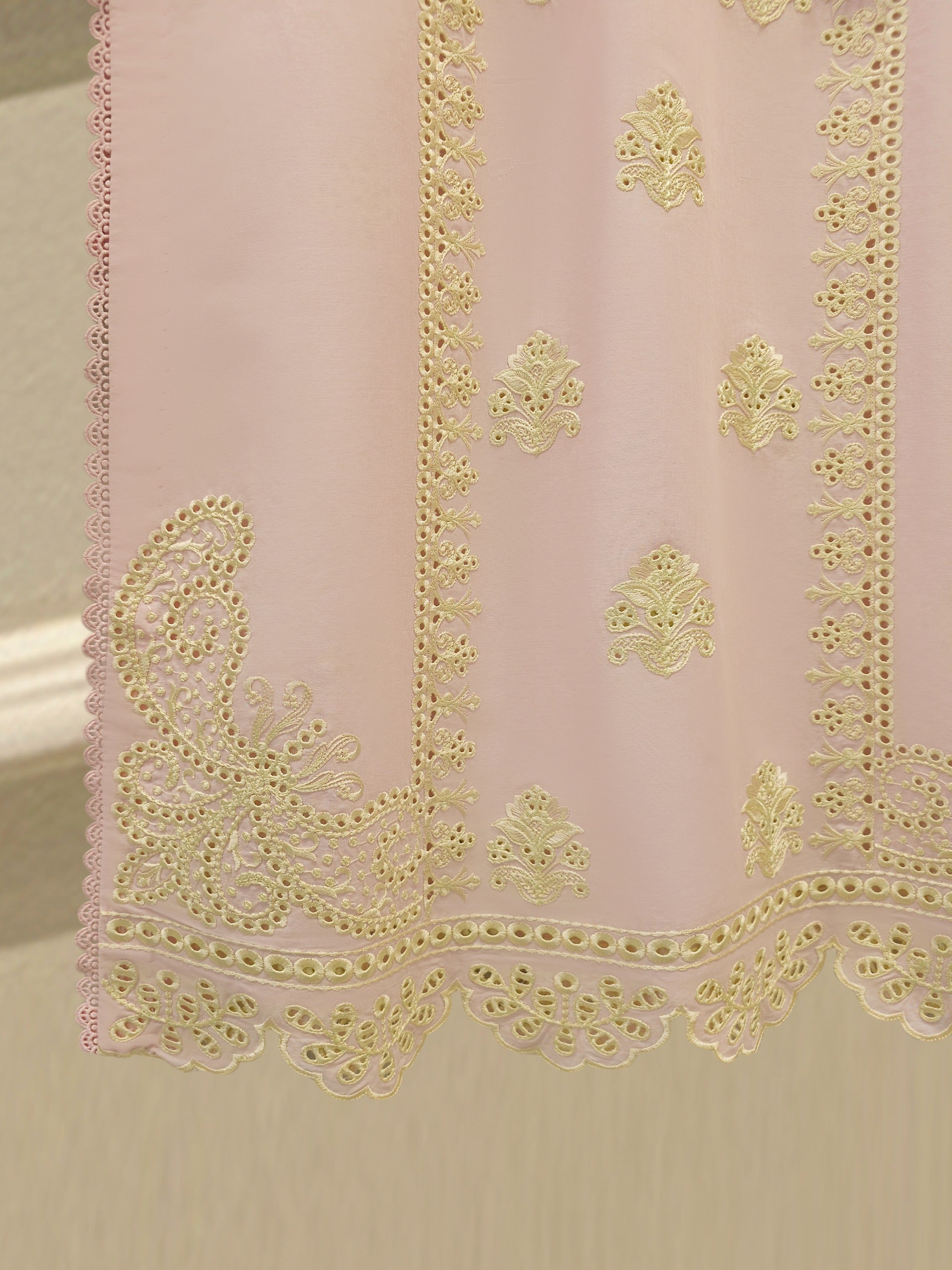 3 Piece - Embroidered Cambric Suit S114884
