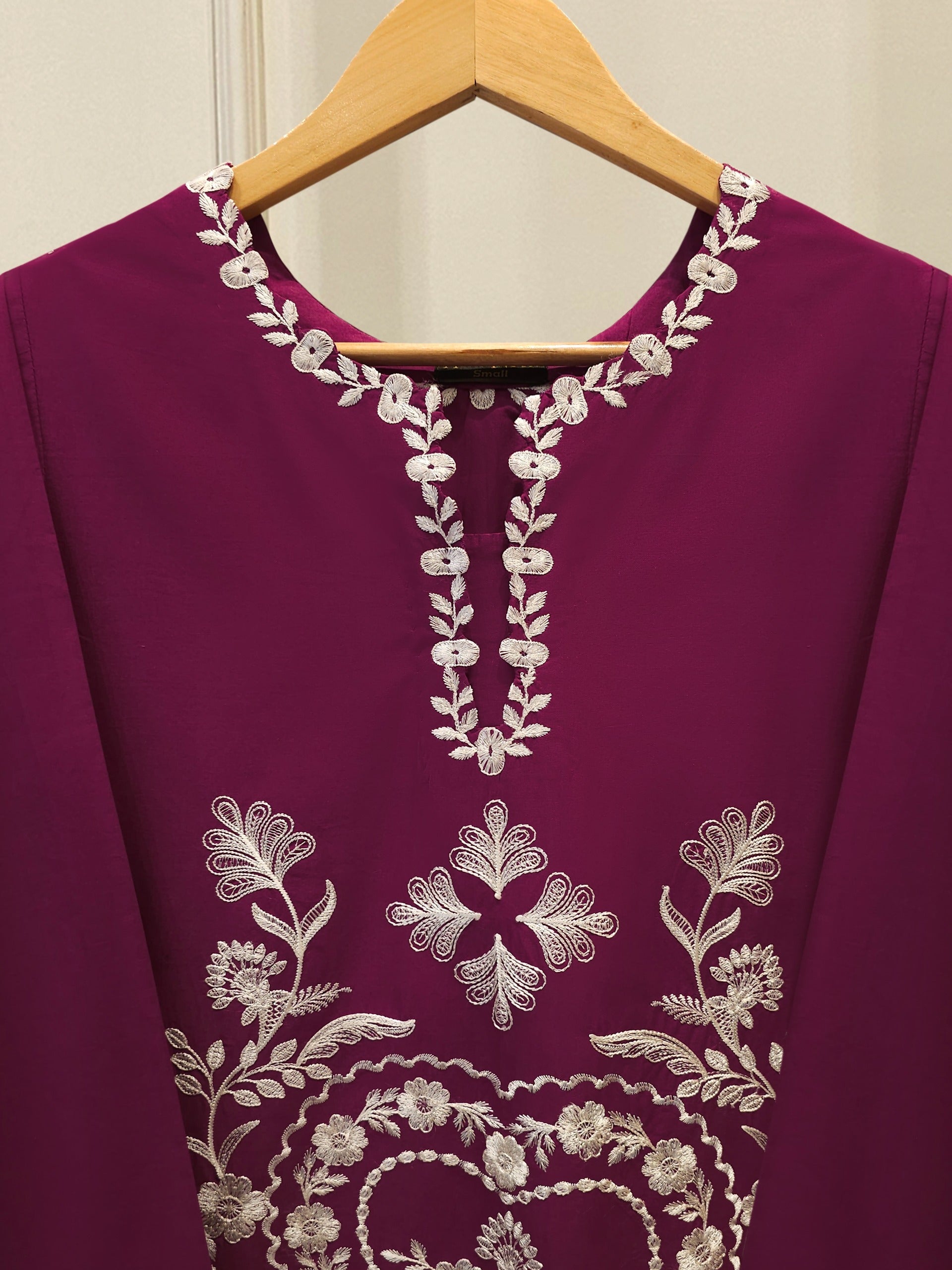 2 Piece - Embroidered Cambric Suit S114892