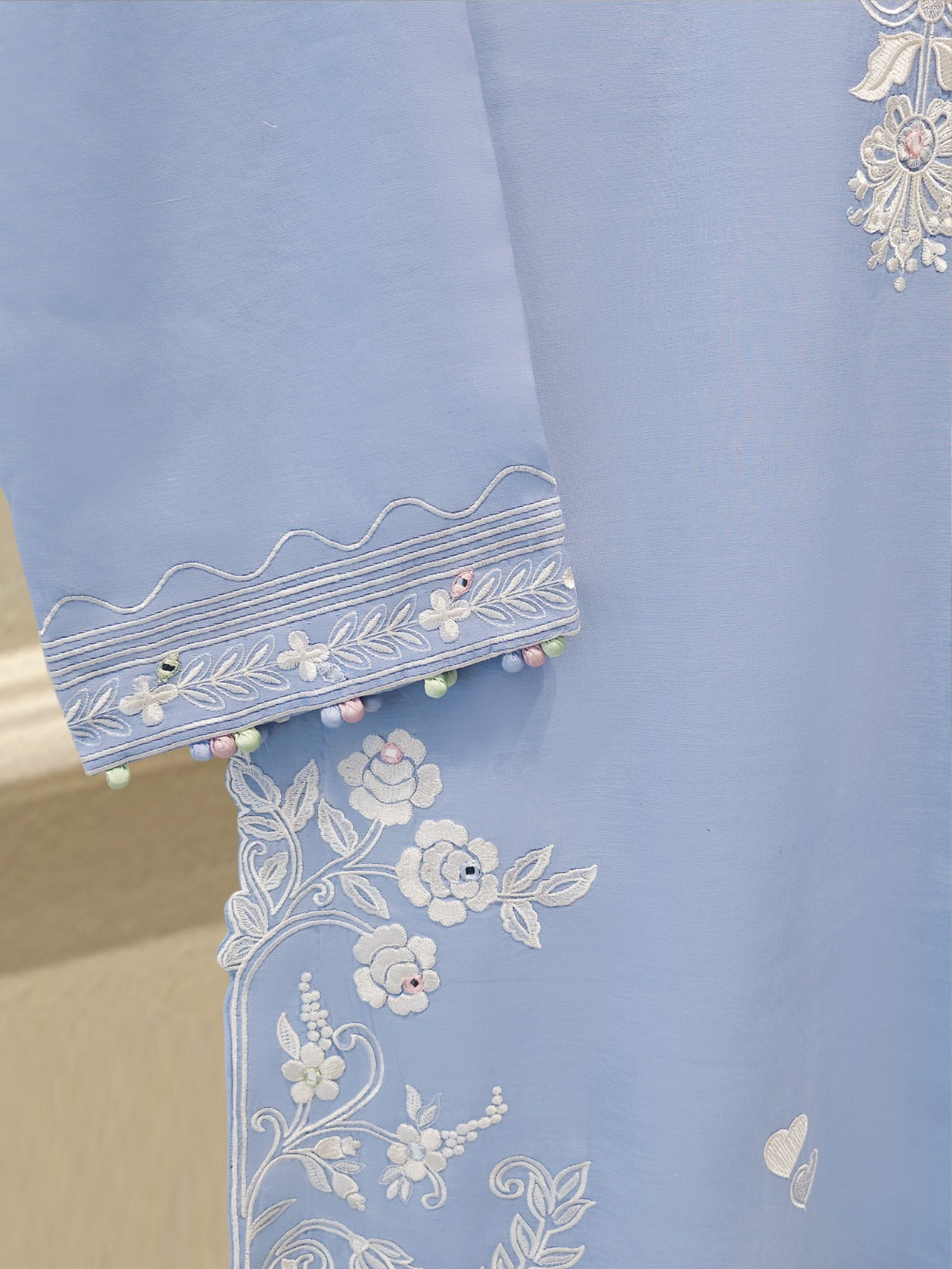 Embroidered Kora  Cotton Shirt S114926