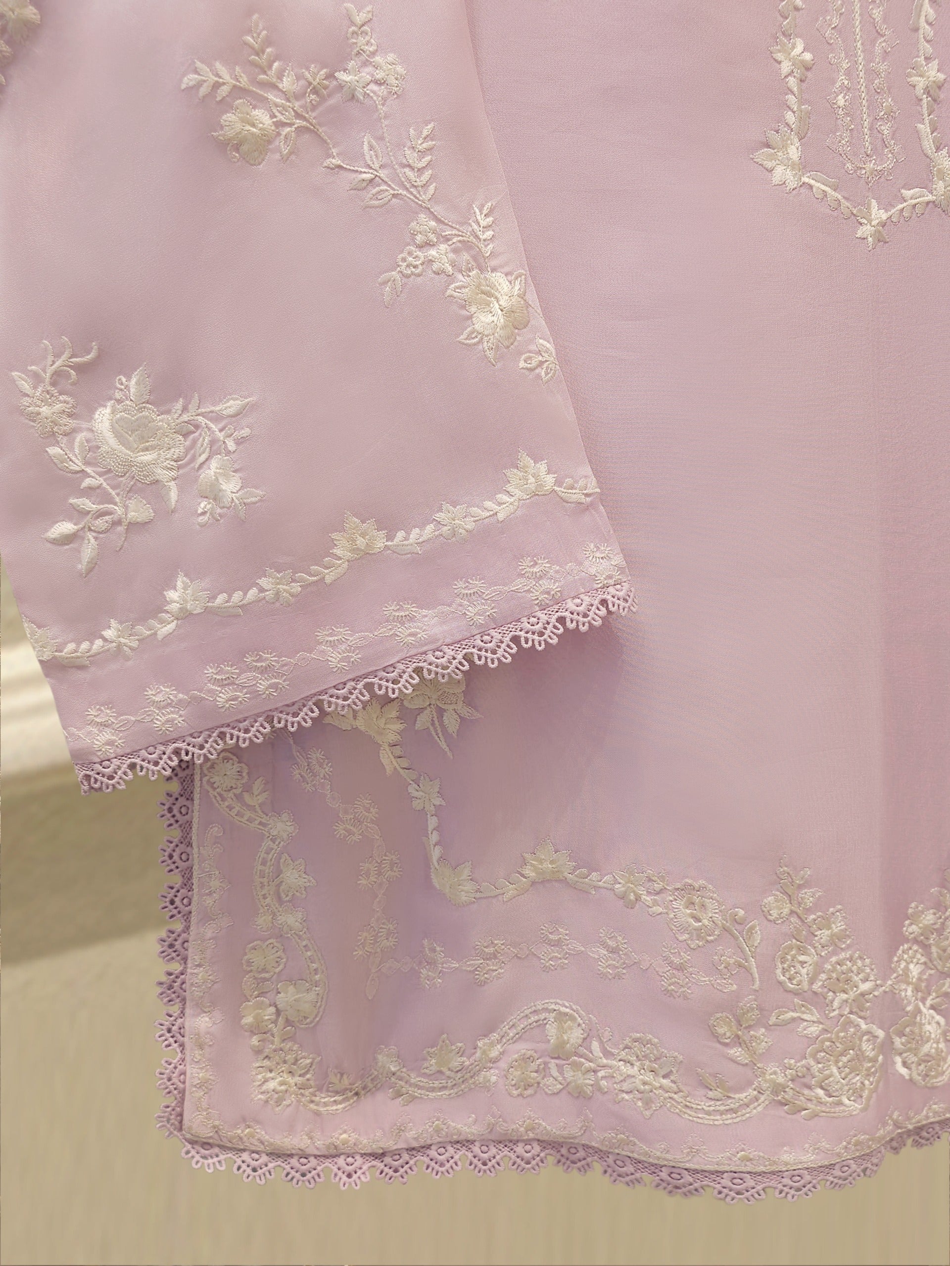 2 Piece- Pure Shisha Silk Embroidered Suit S114962