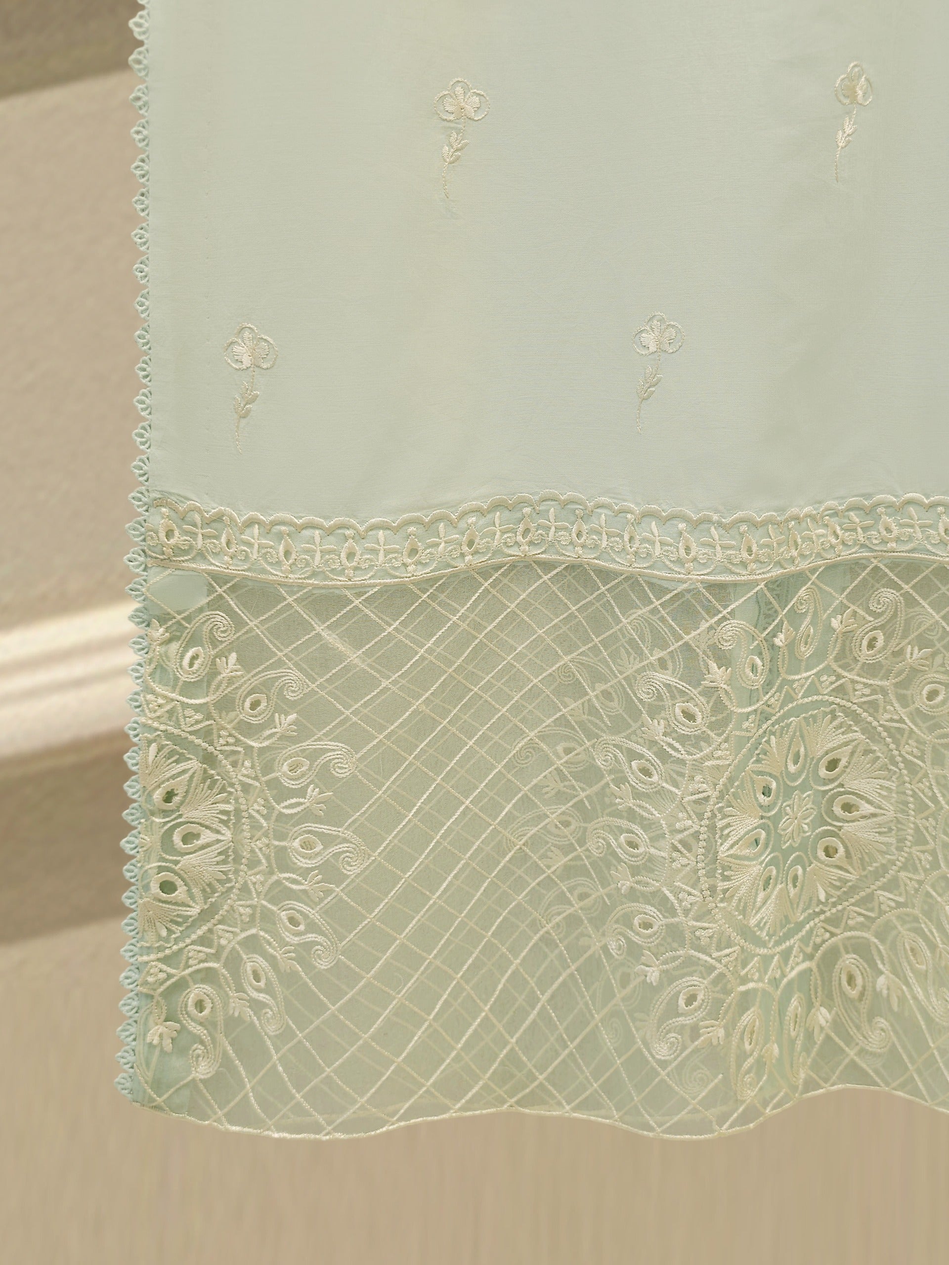3 Piece - Embroidered Cambric Suit S114940