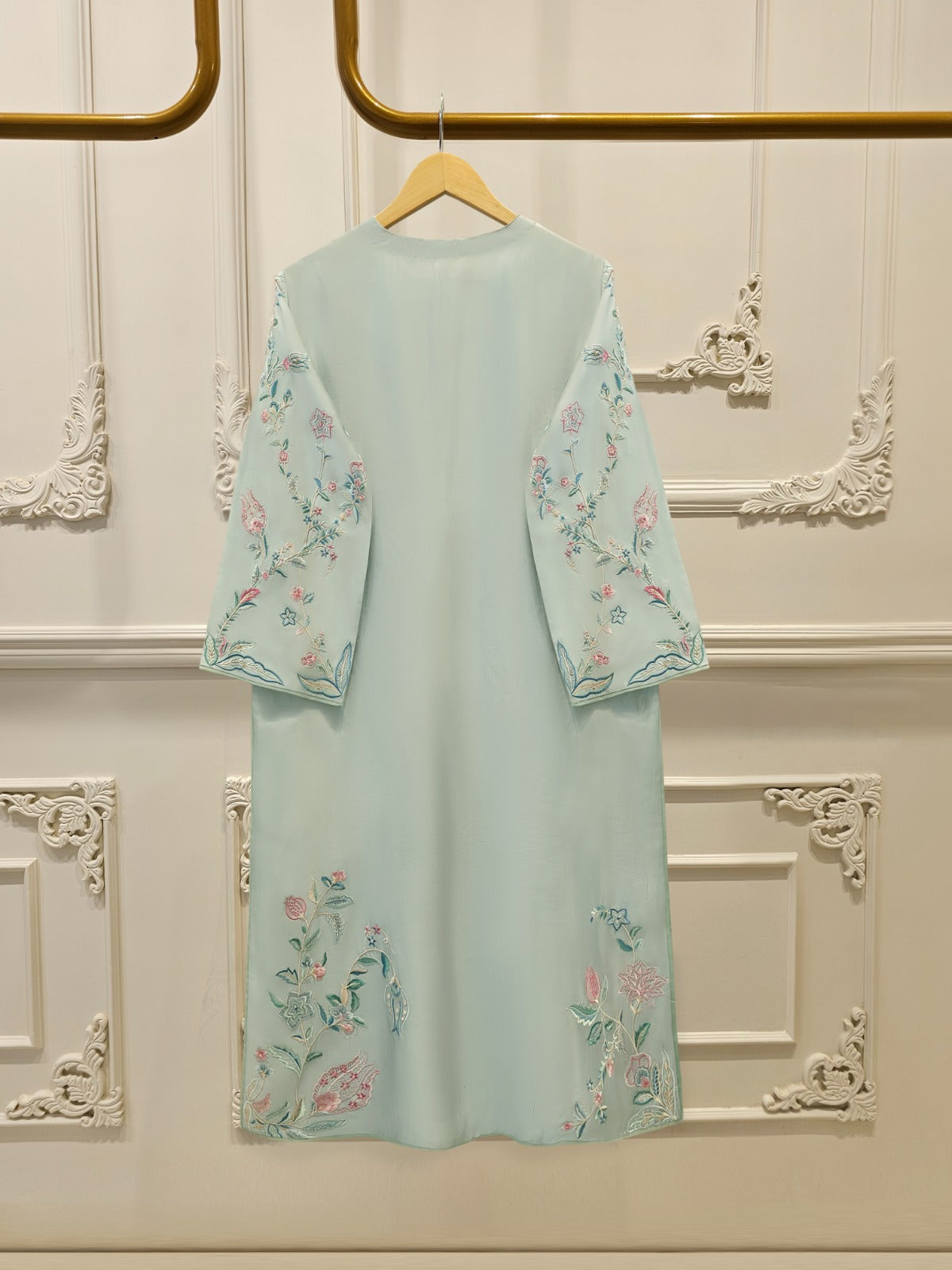 Pure Shisha Silk Embroidered Shirt S114956