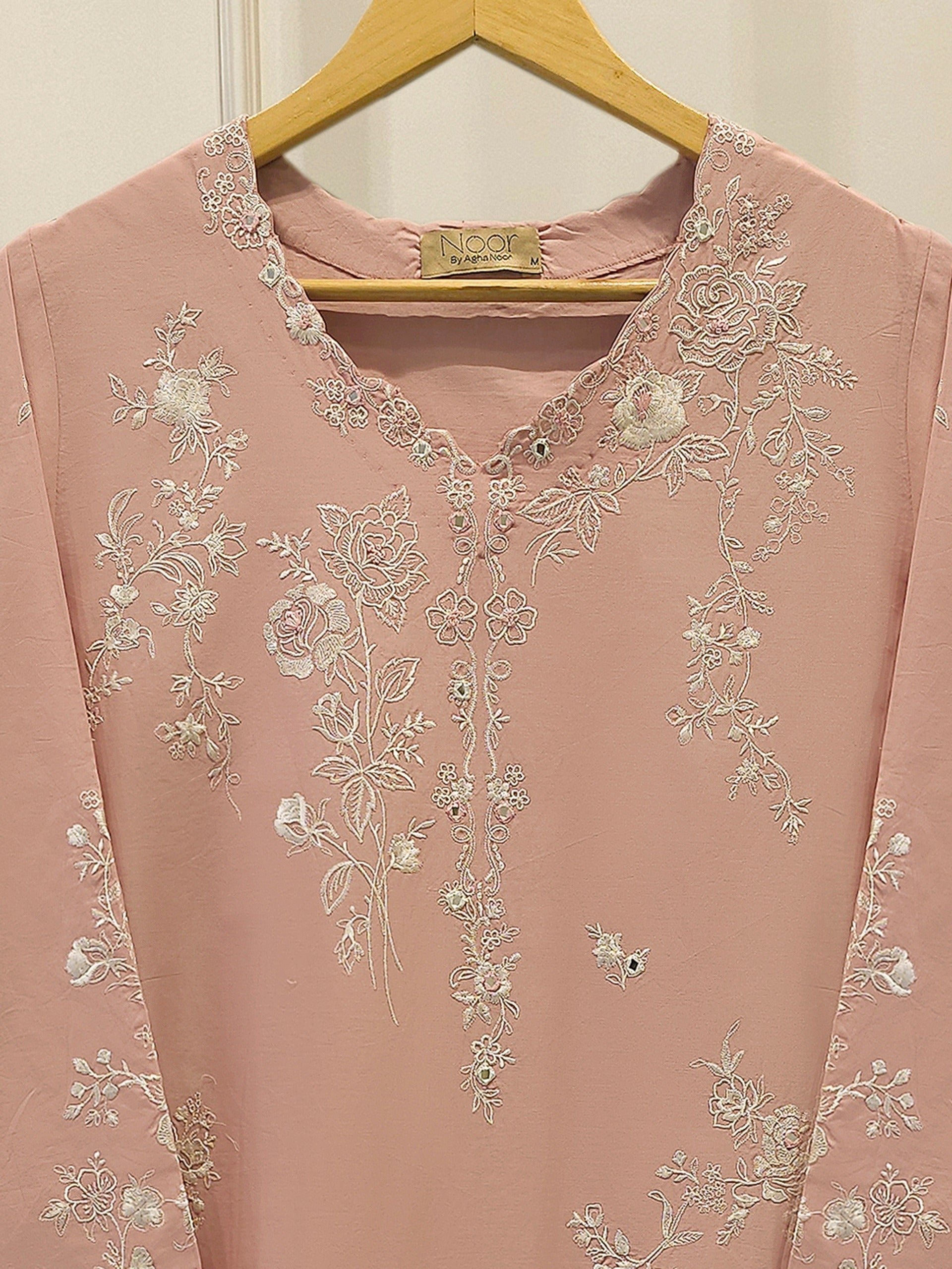 2 Piece - Embroidered Cambric Suit WS00348