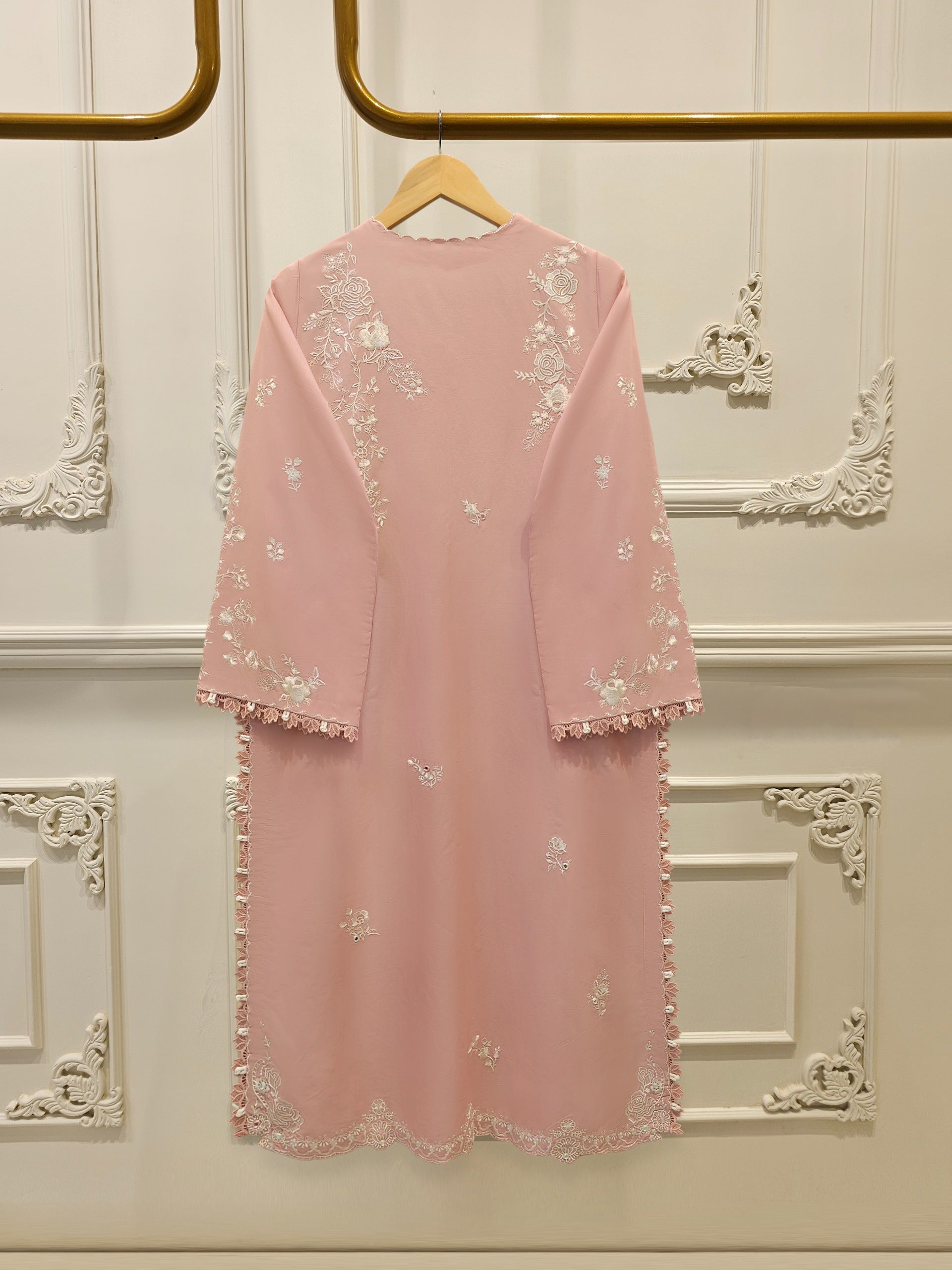 2 Piece - Embroidered Cambric Suit WS00348