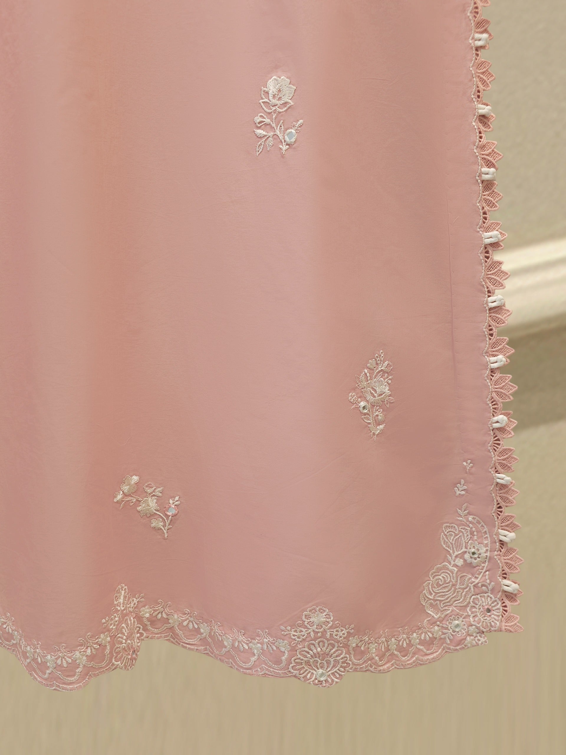 2 Piece - Embroidered Cambric Suit WS00348
